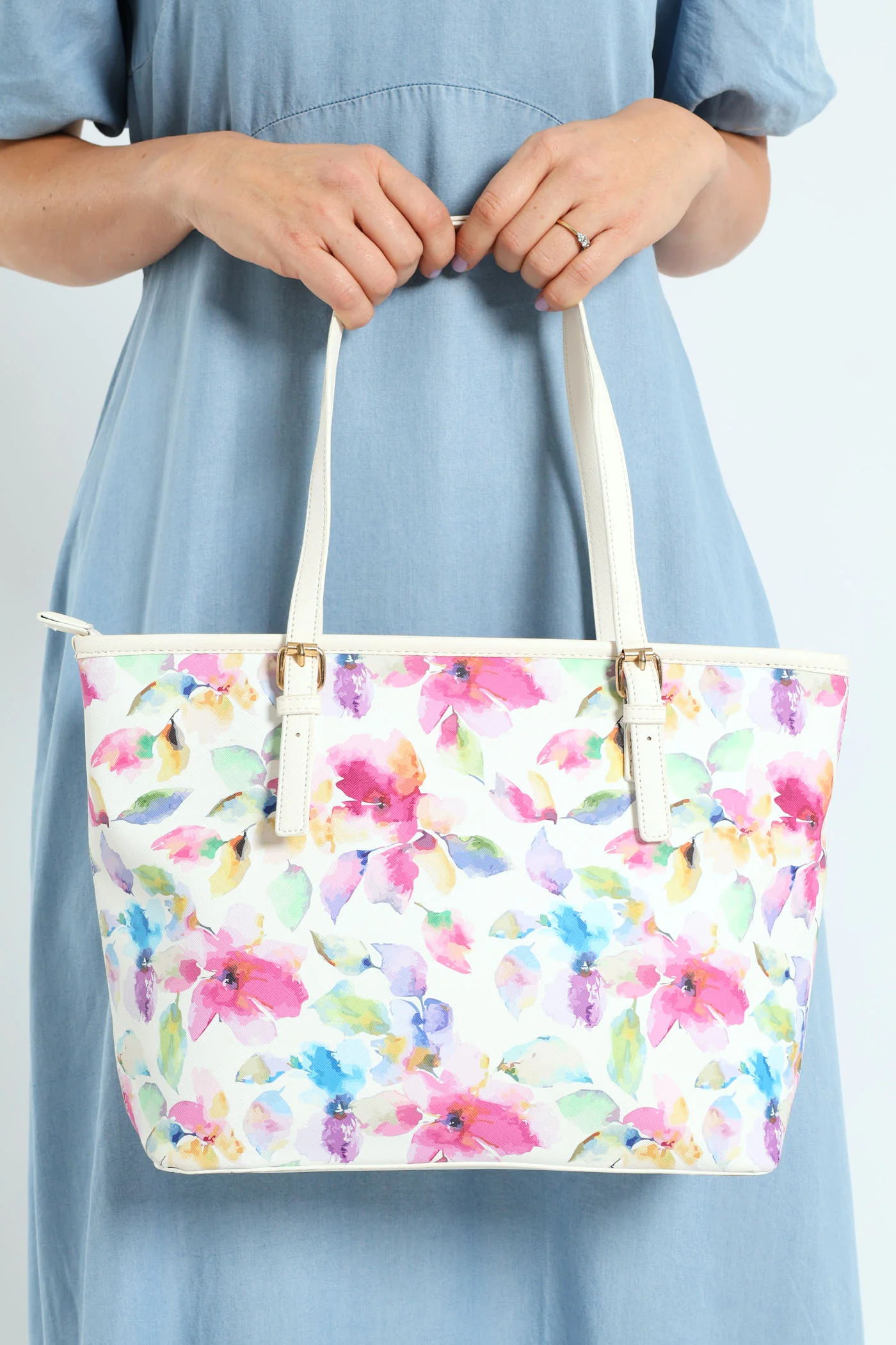 Emma Floral Tote Bag - Multi - Image 4