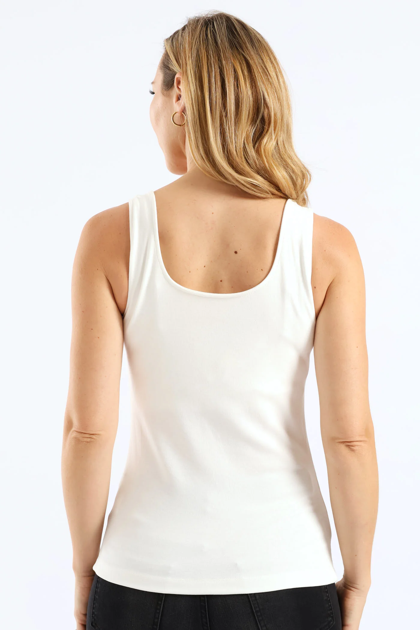 Emma Soft Tank Top - Off White - Image 3