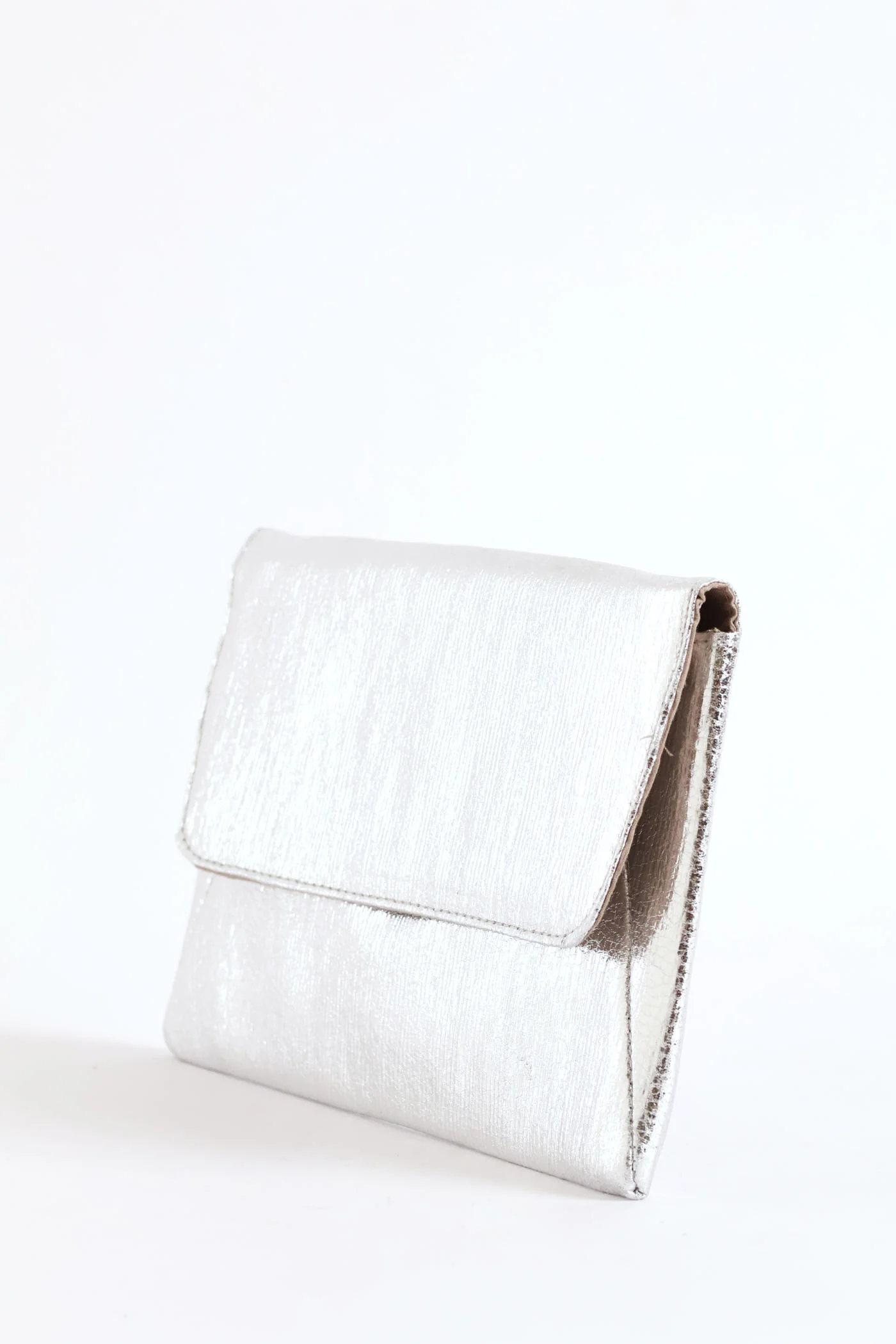 Envelope Clutch Bag - Silver - Image 3