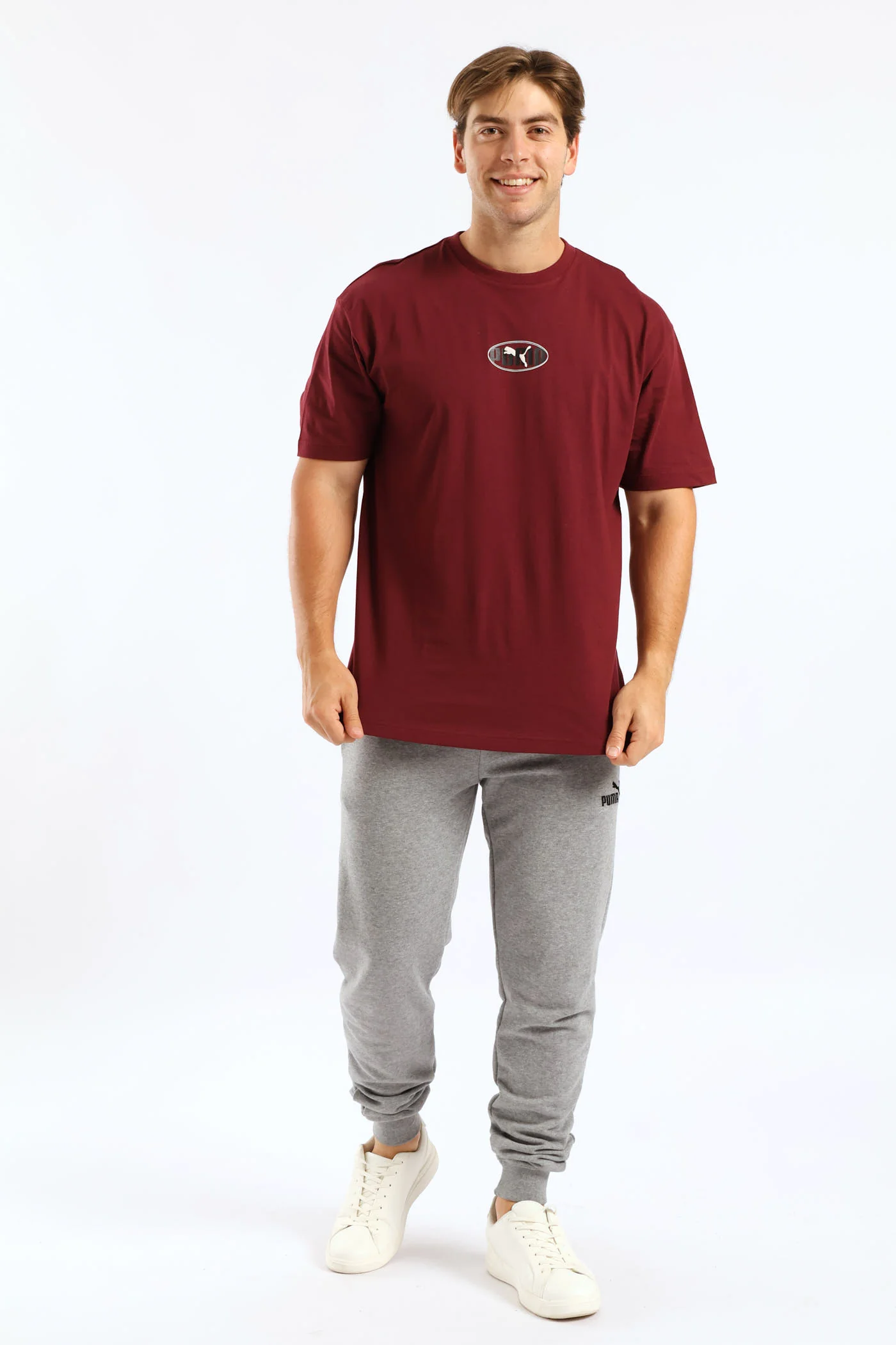 Esential Logo Lab Relaxed Execution Tee - Burgundy - Image 5