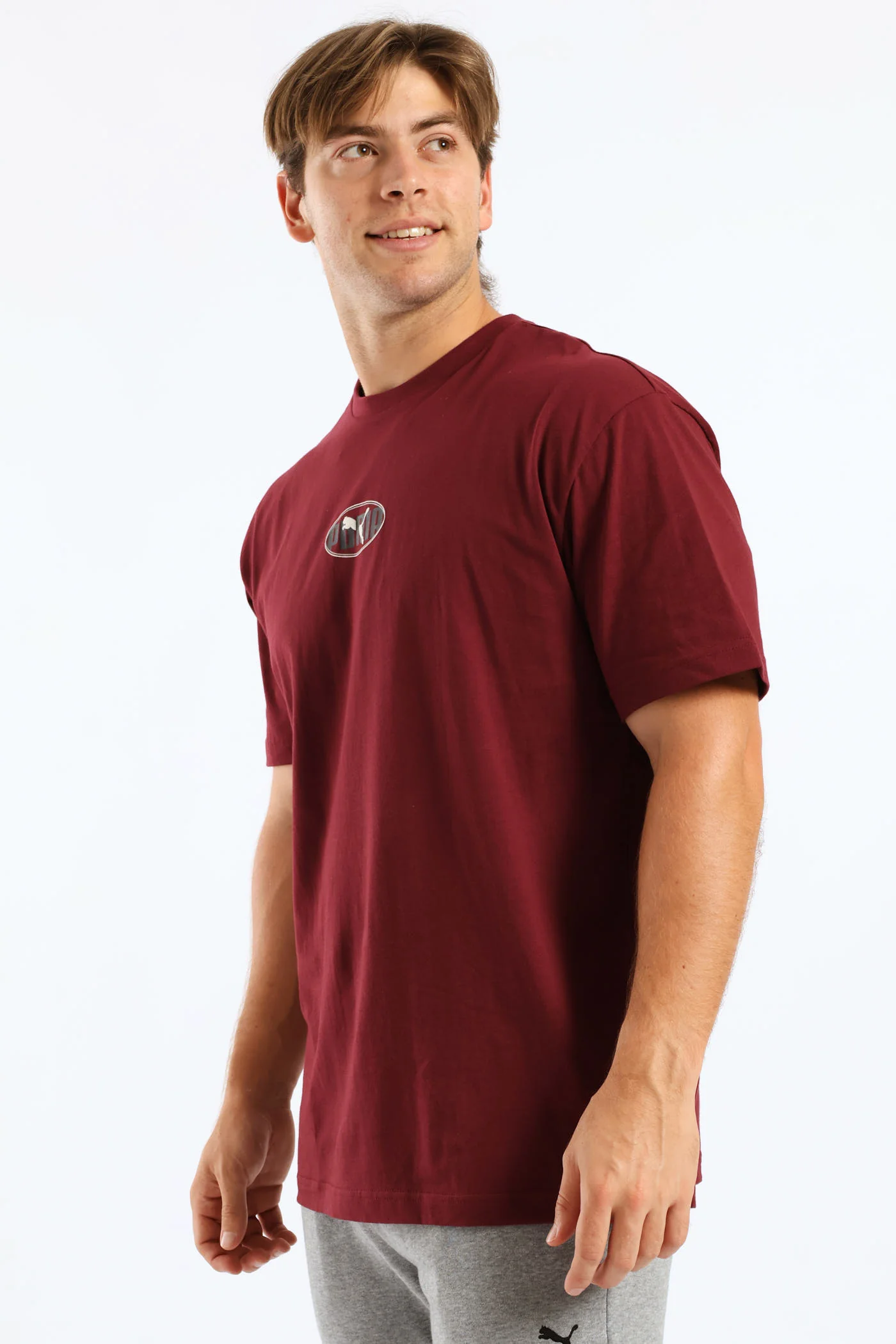 Esential Logo Lab Relaxed Execution Tee - Burgundy - Image 6