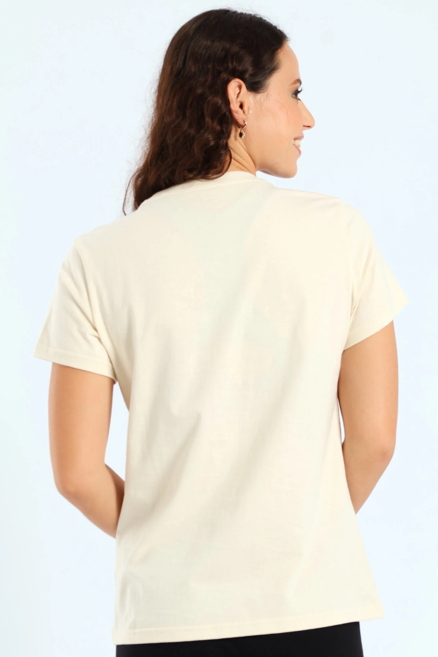 Essential Metallic Logo Tee - Tan - Image 5