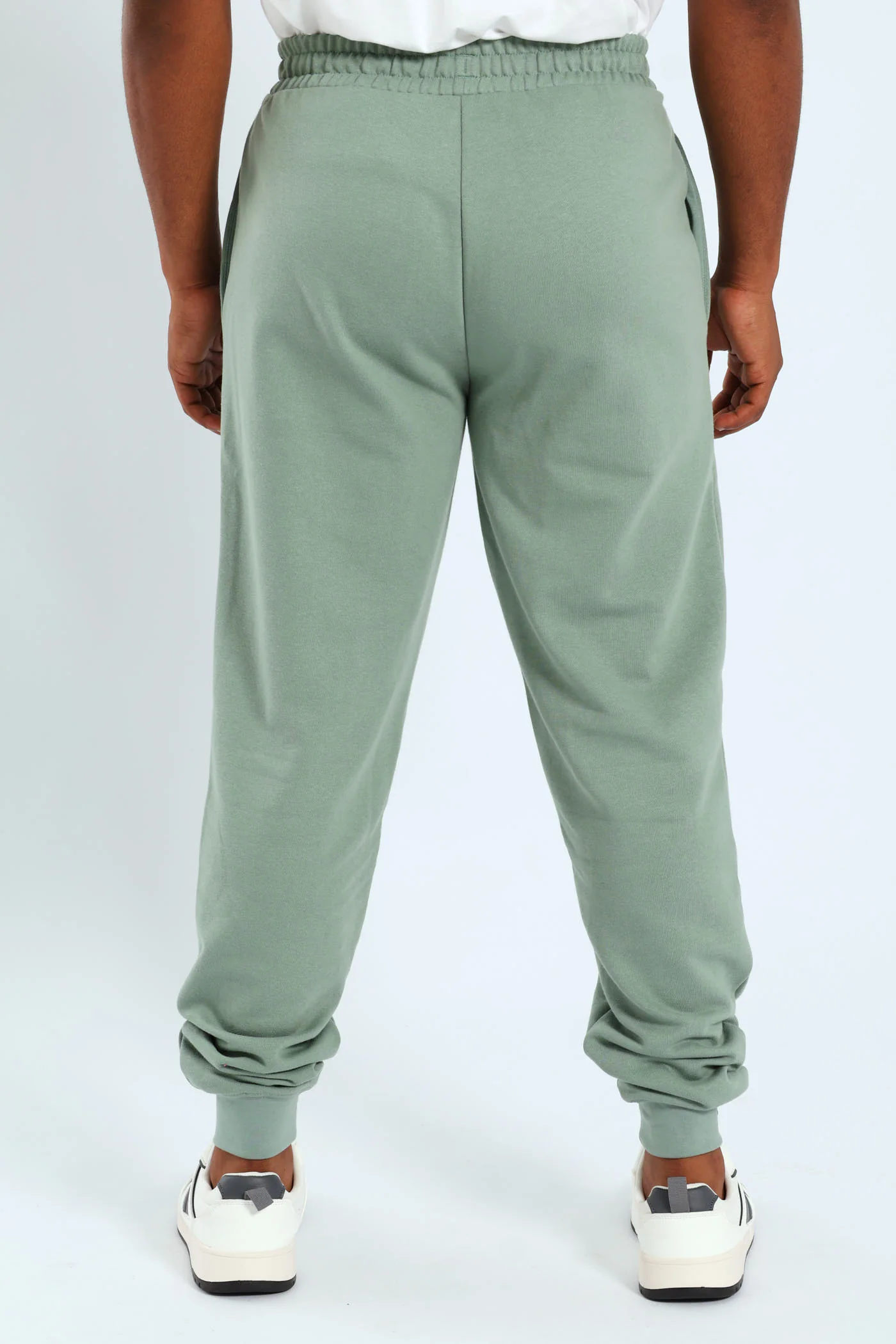 Essential 2 Colour No.1 Logo Sweatpants - Sage - Image 4