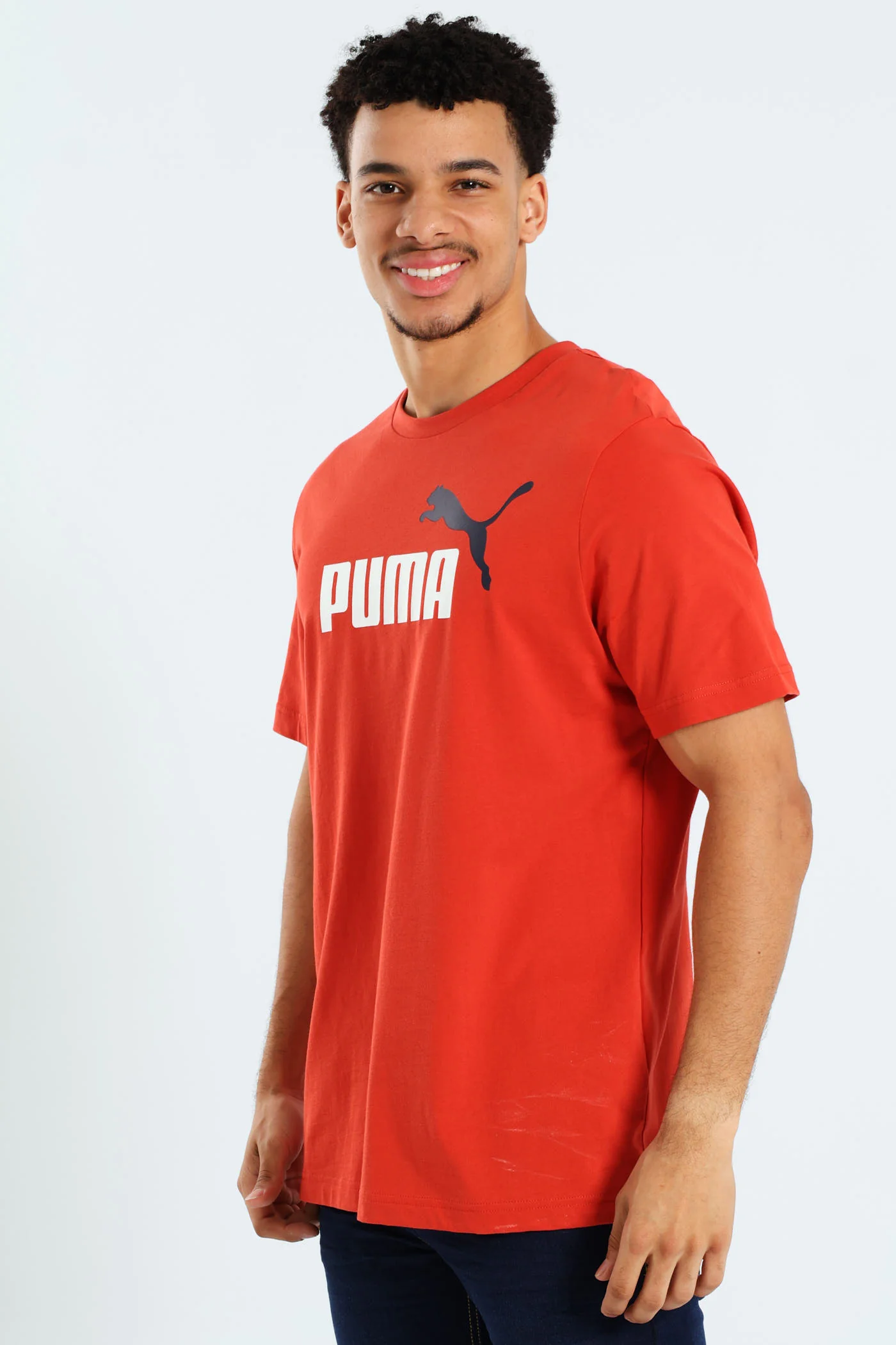 Essential 2 Colour No.1 Logo Tee - Red - Image 3