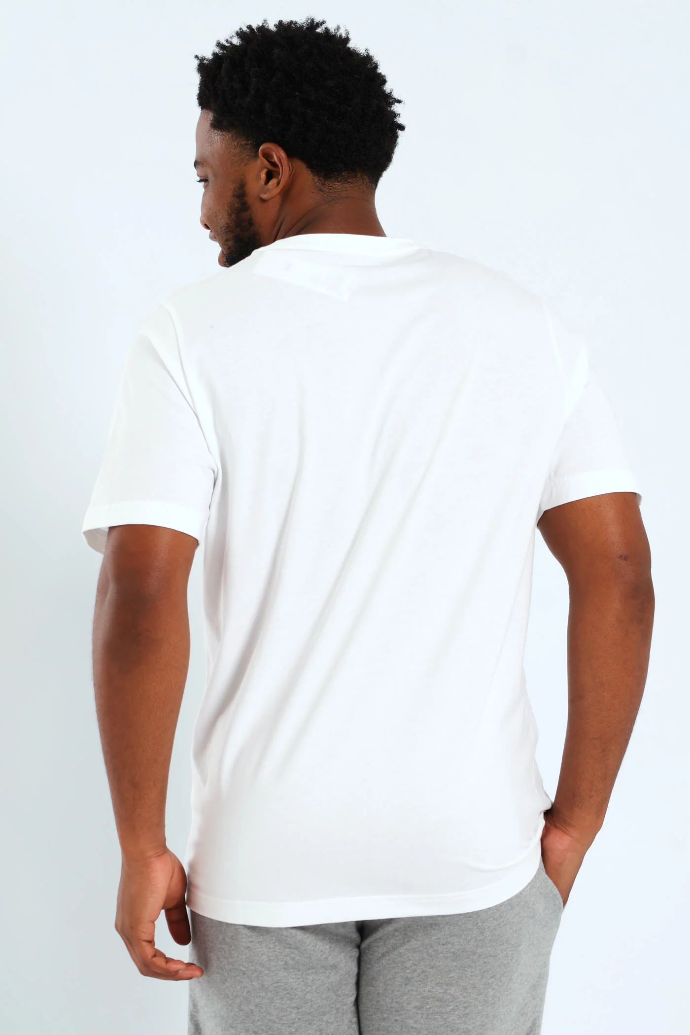 Essential 2 Colour No.1 Logo Tee - White - Image 3