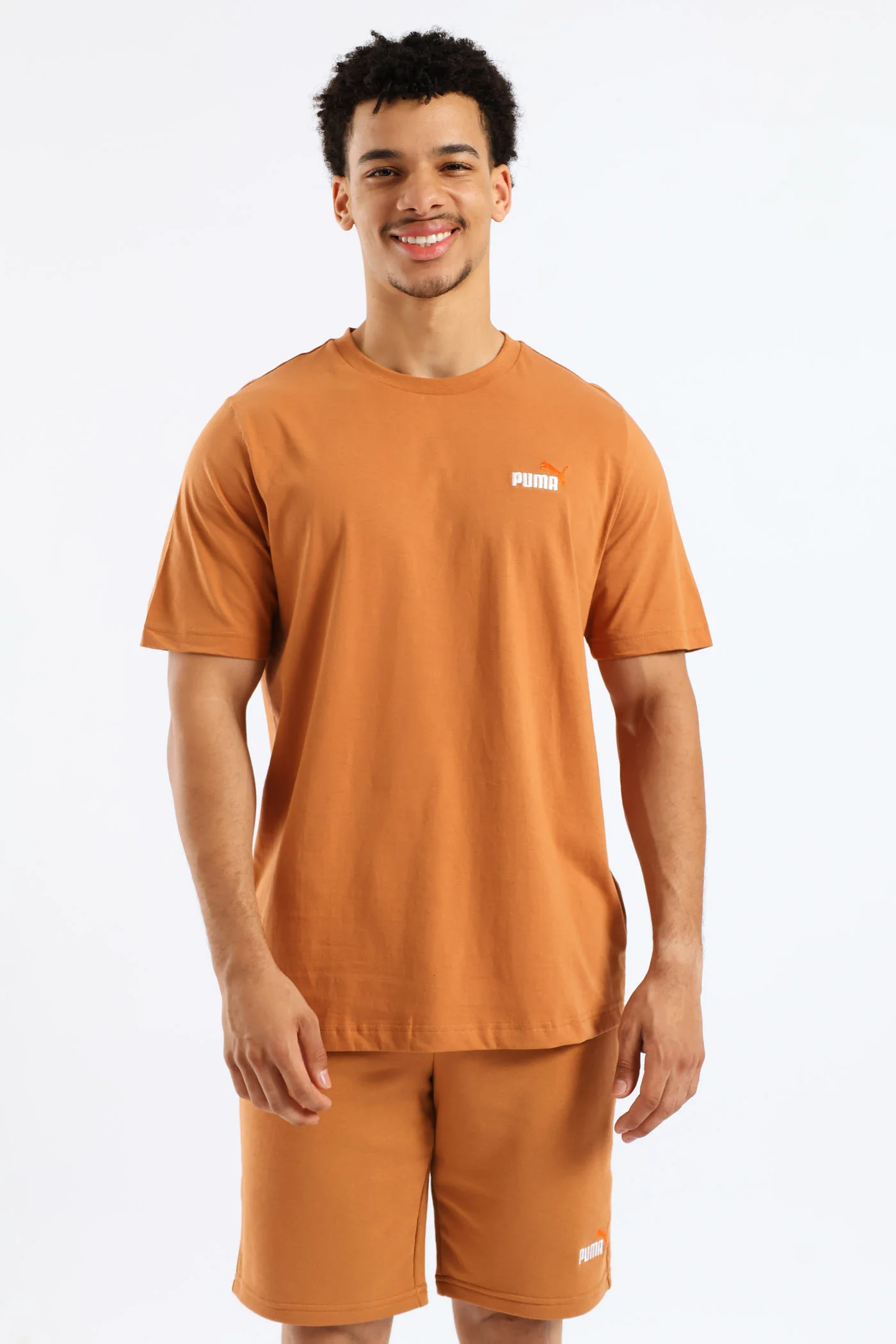 Essential 2 Color Small No. 1 Logo Tee - Dark Caramel - Image 2