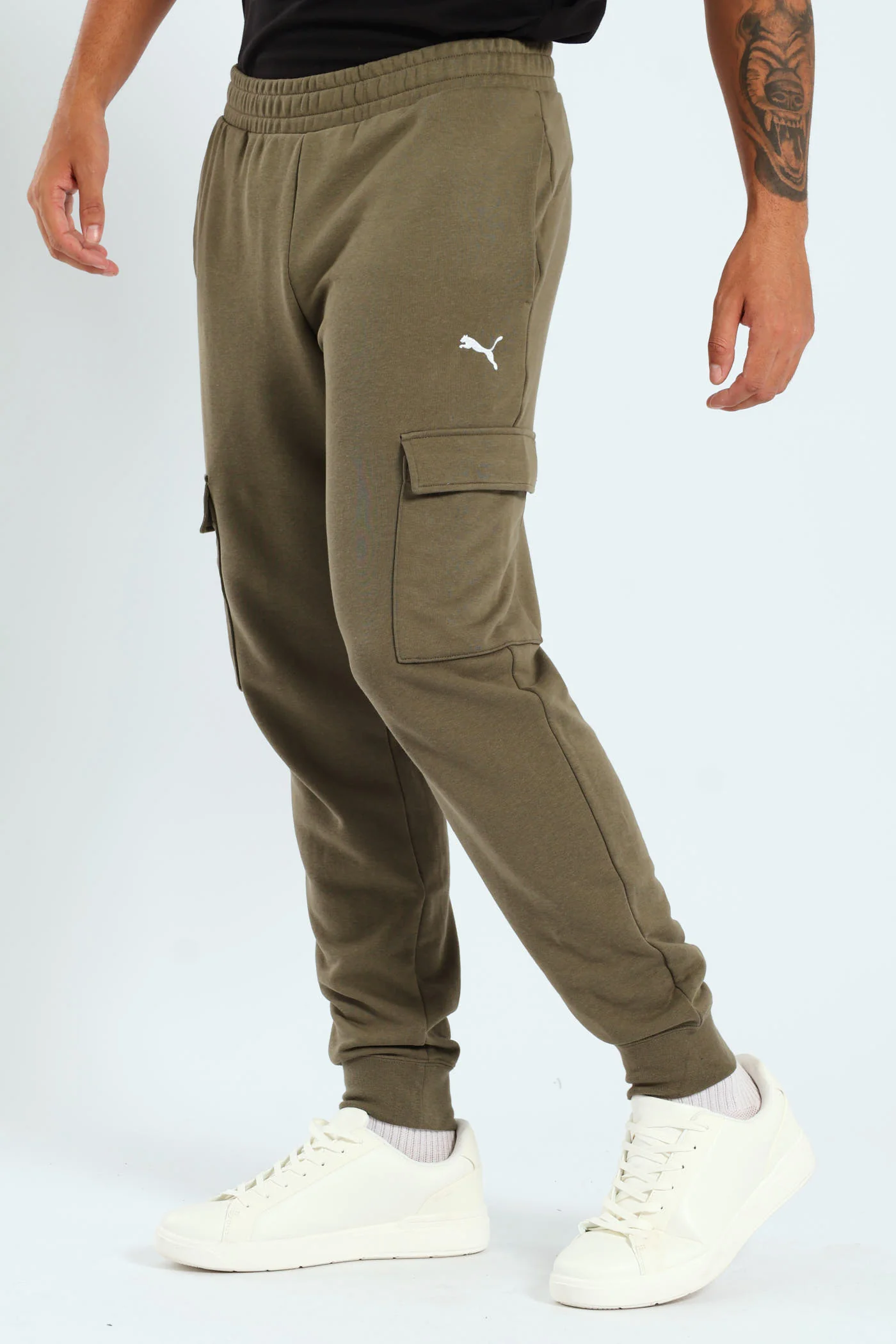 Essential Cargo Pants - Olive - Image 3