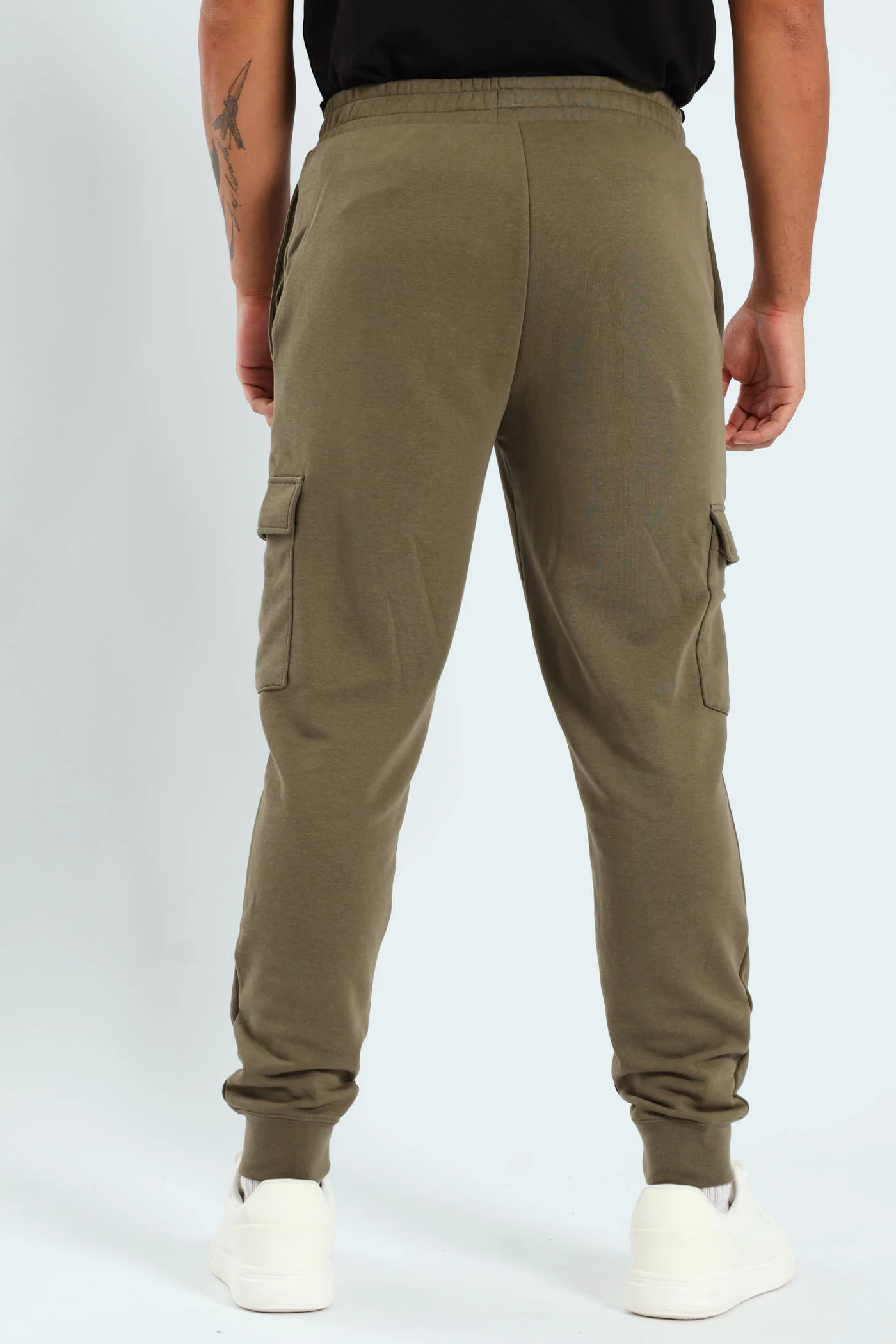 Essential Cargo Pants - Olive - Image 4