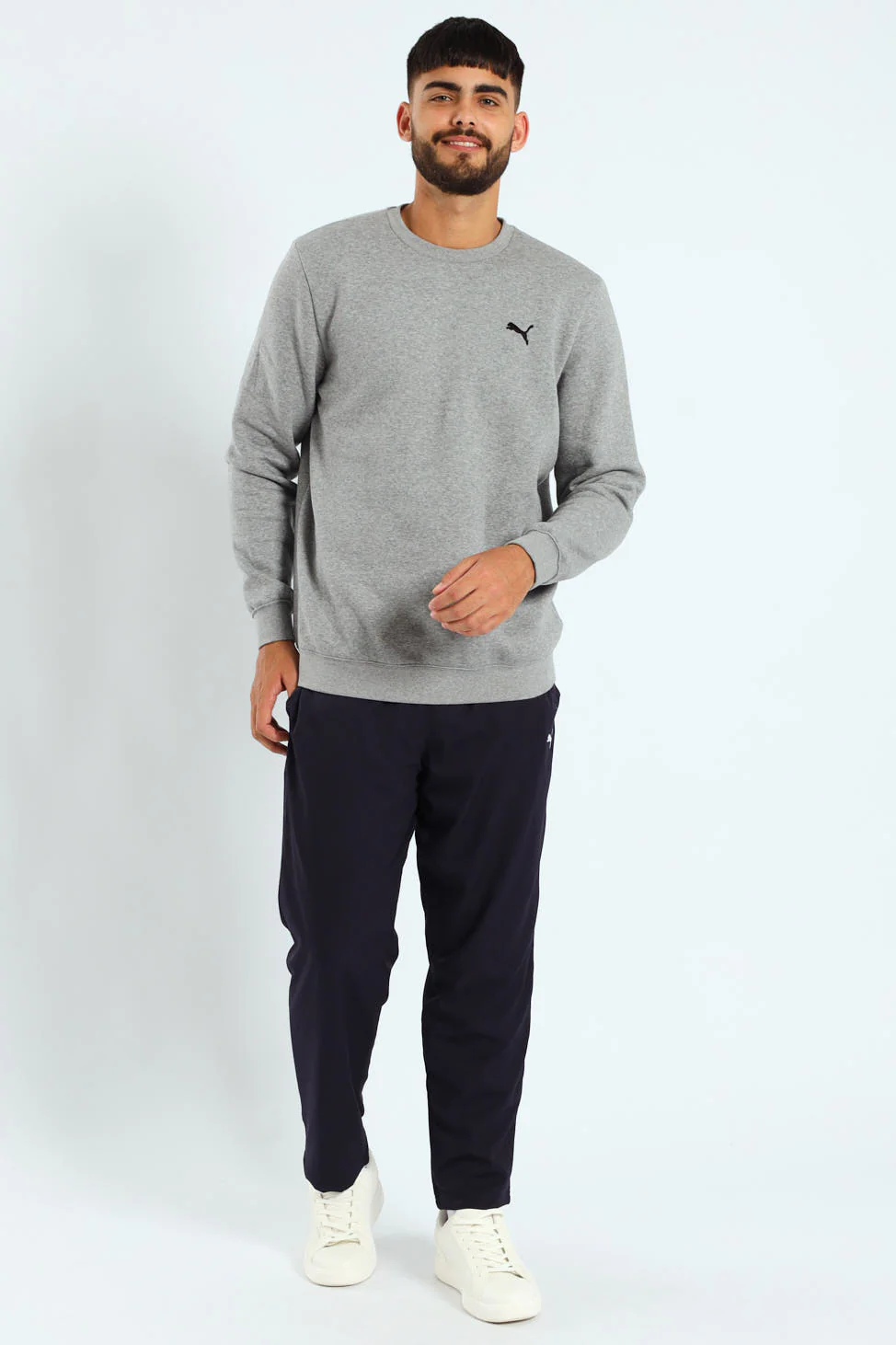 Essential Crew Fleece Top - Grey - Image 5