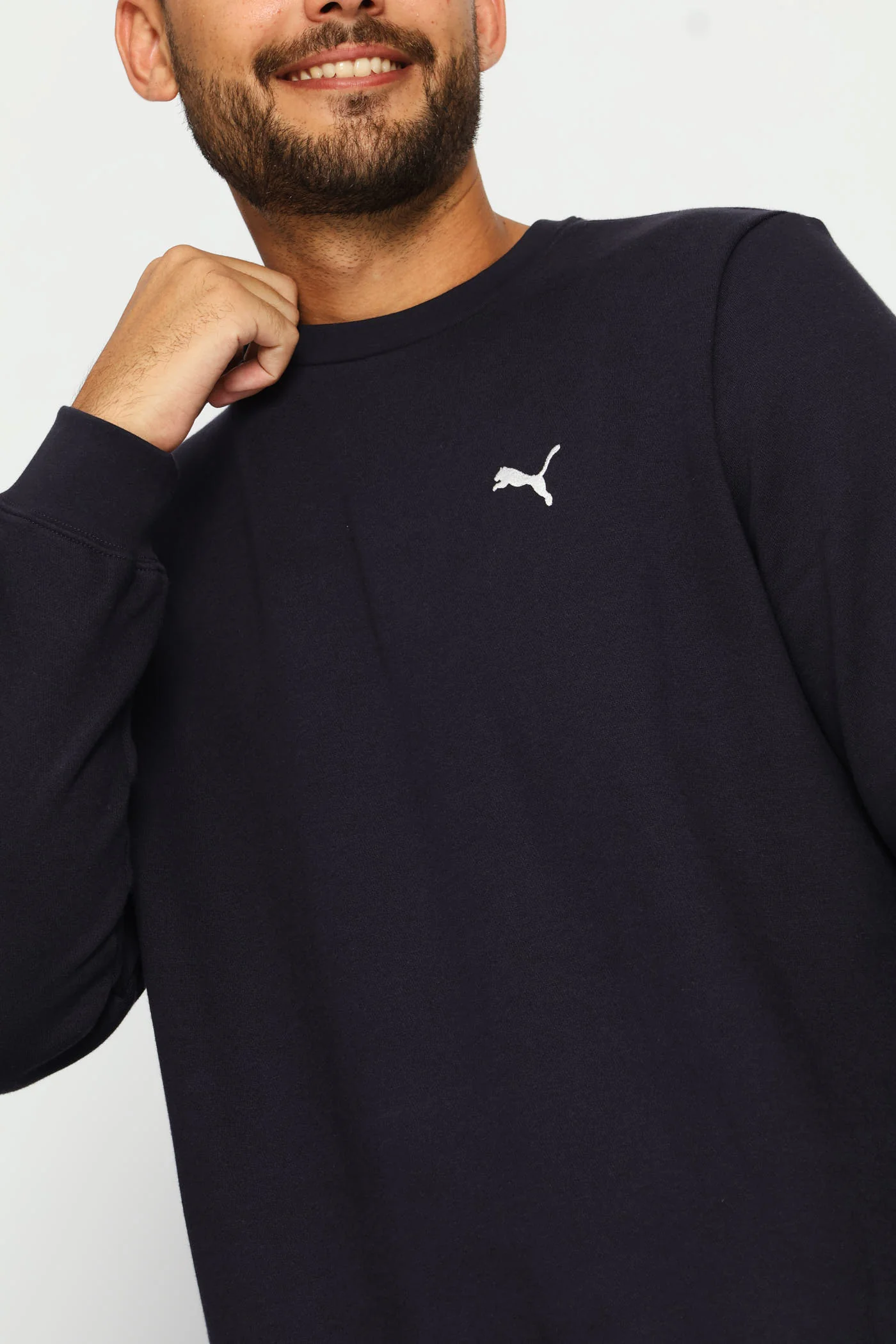 Essential Crew Fleece Top - Navy - Image 2