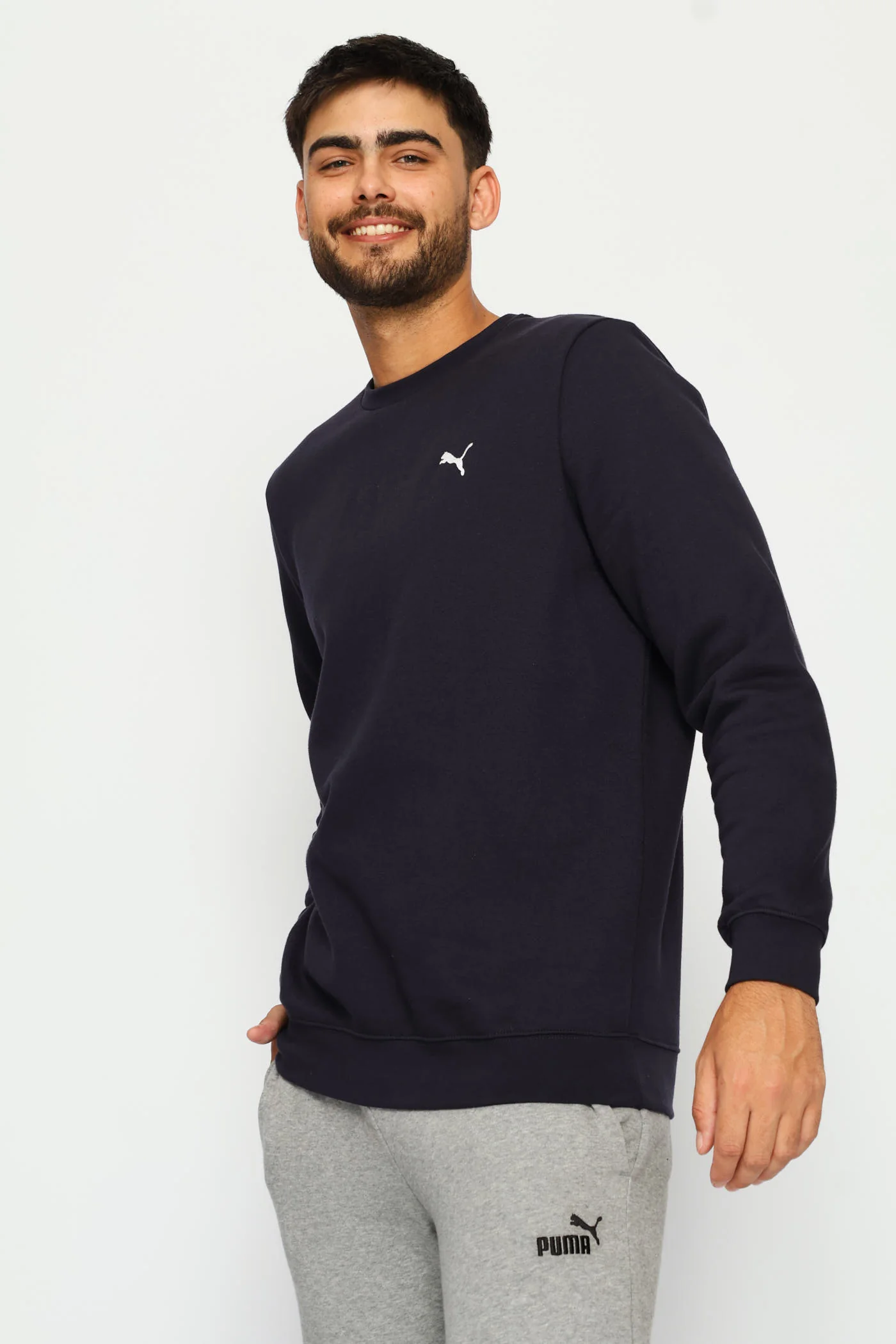 Essential Crew Fleece Top - Navy - Image 3