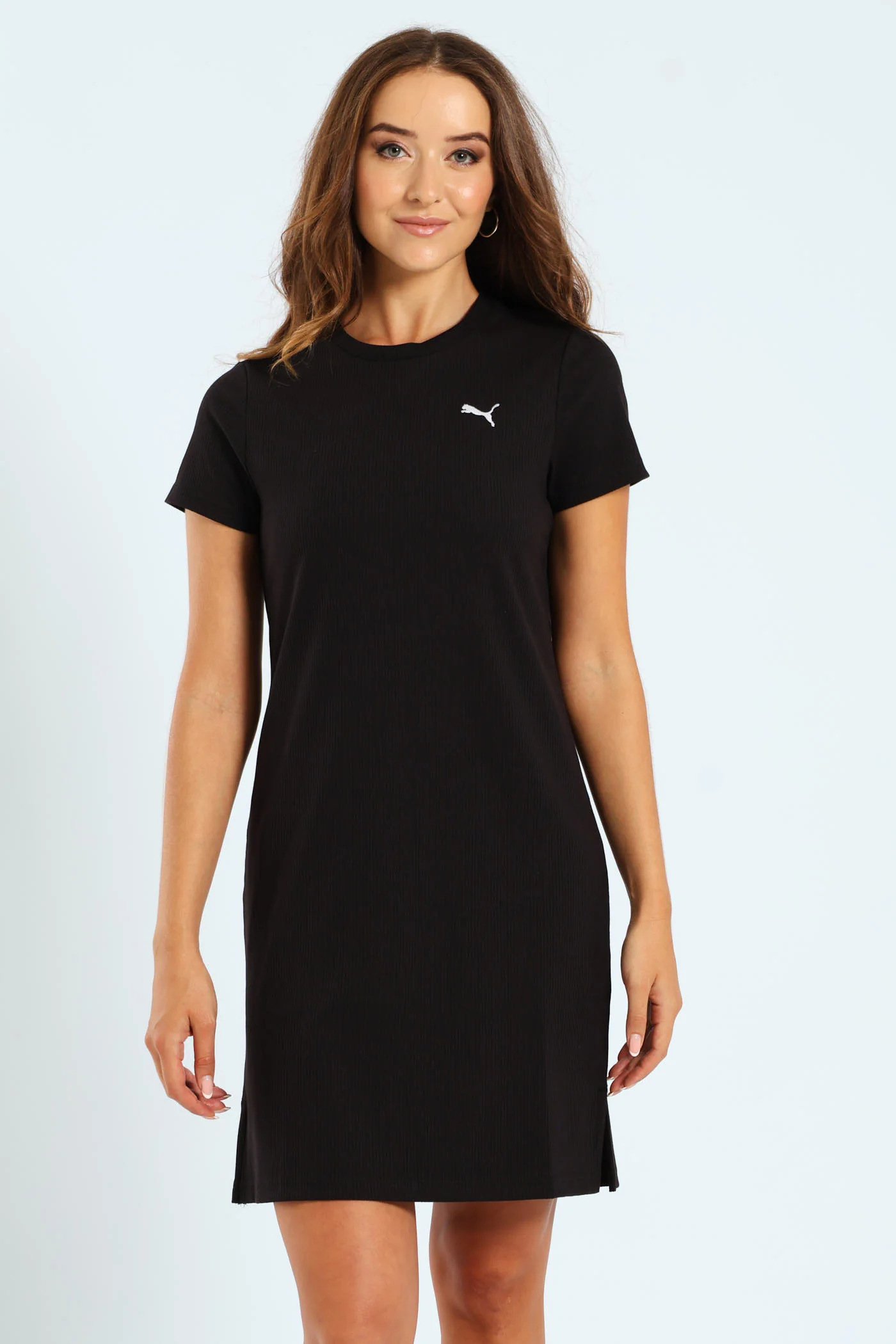 Essential Elevated Bodycon Rib Dress - Black - Image 4