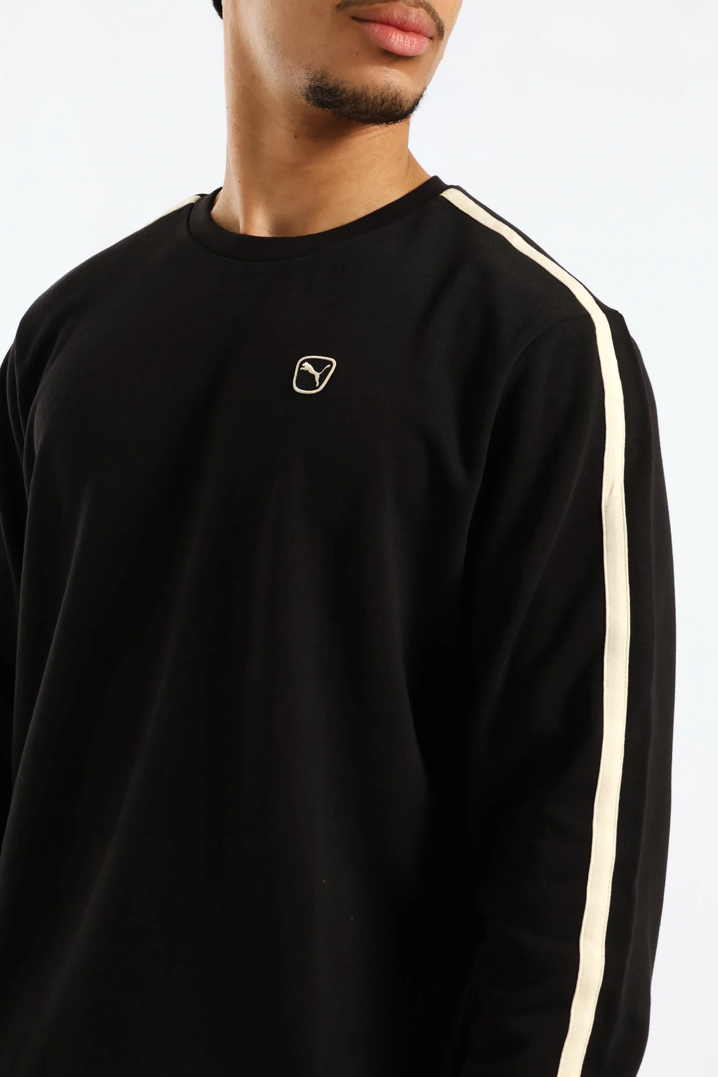 Essential Elevated Crew Tracktop - Black - Image 2