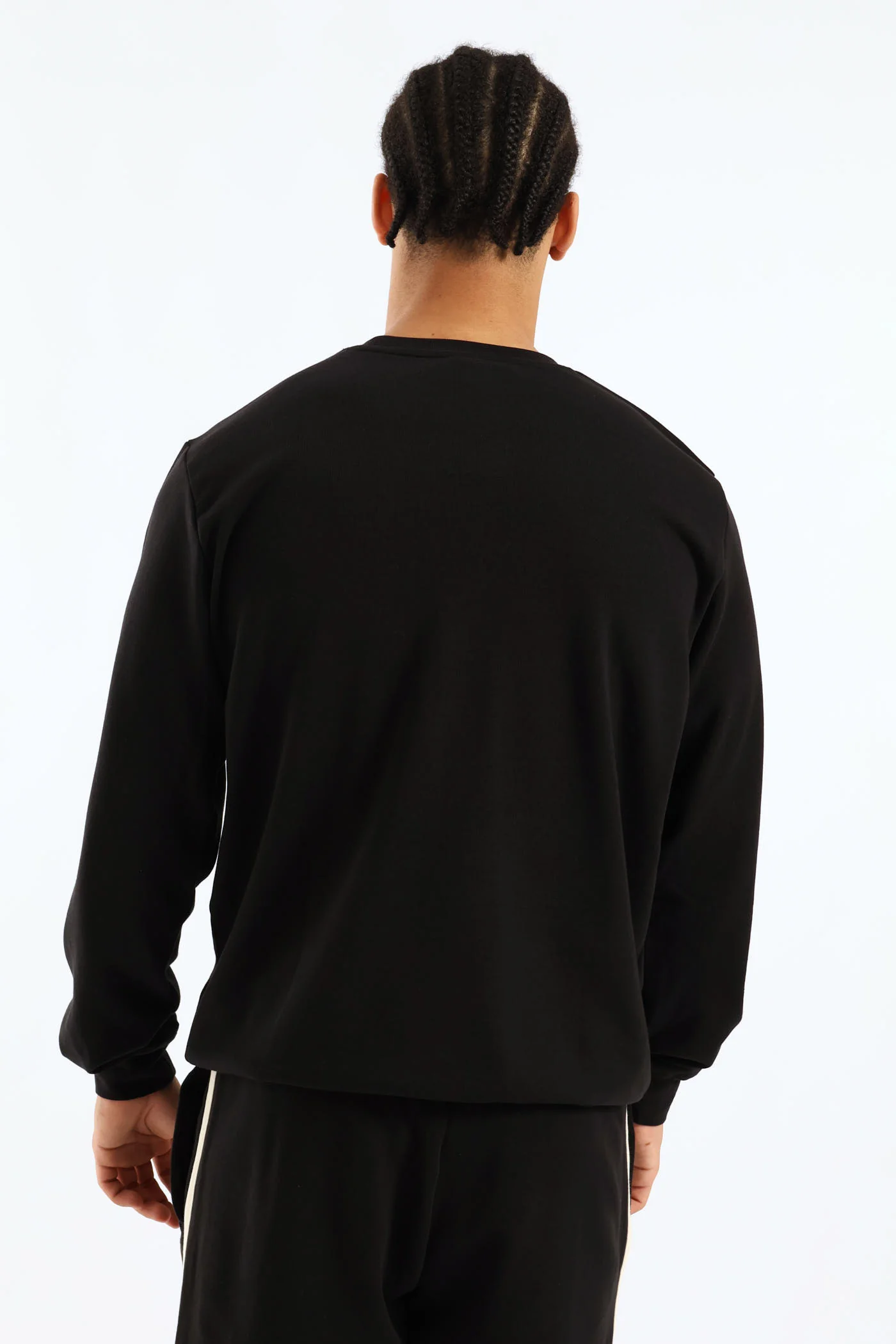 Essential Elevated Crew Tracktop - Black - Image 4