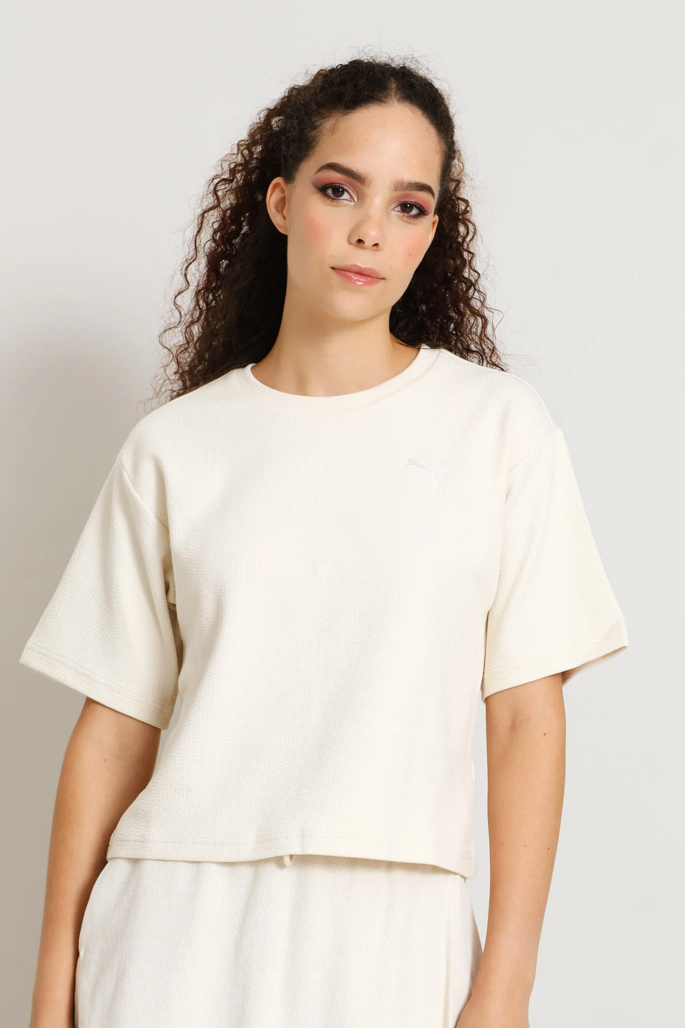 Essential Elevated Relaxed Tee - Stone - Image 3