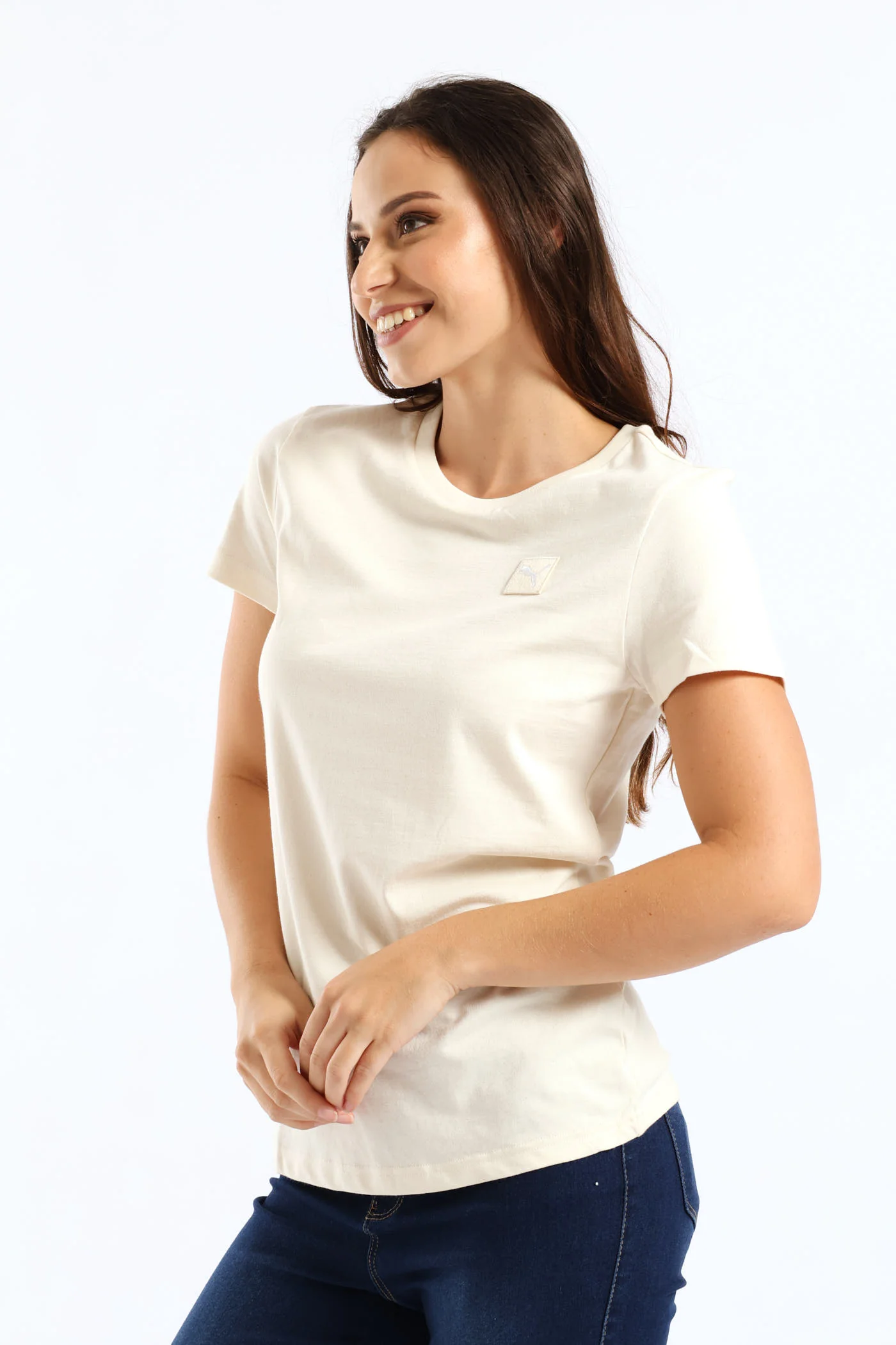 Essential Elevated Tee - Cream - Image 3