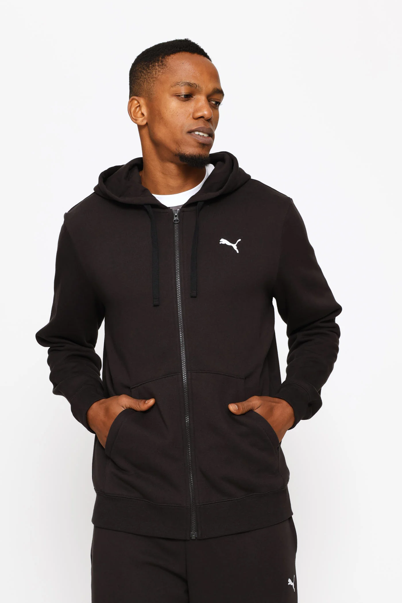 Essential Full-Zip Fleece Top - Black - Image 3