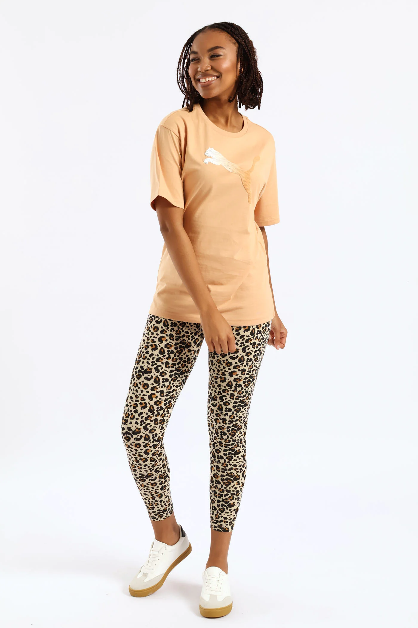 Essential Graphic Animal Print Leggings - Multi - Image 5