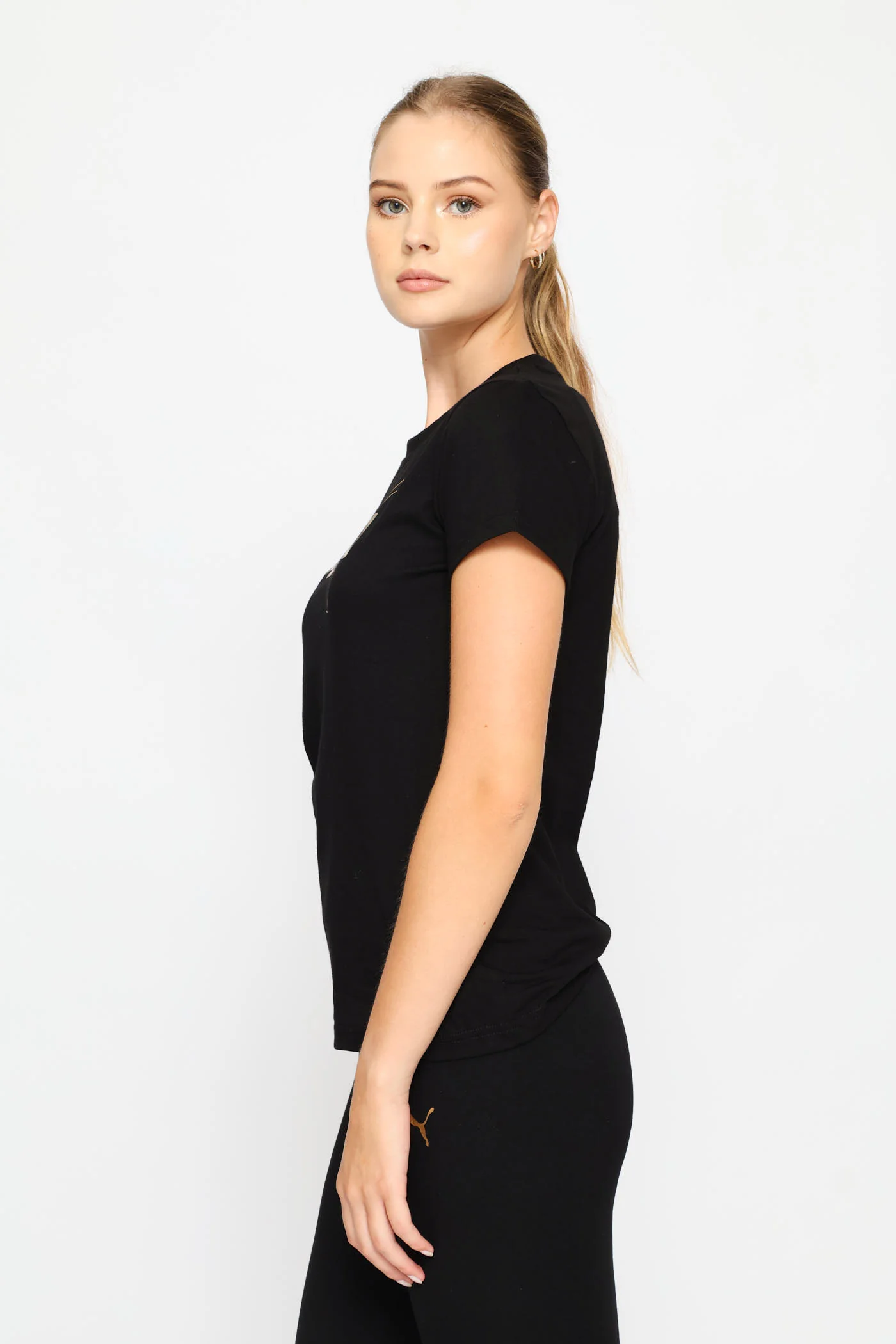 Essential Logo Lab Metallic Tee - Black - Image 4