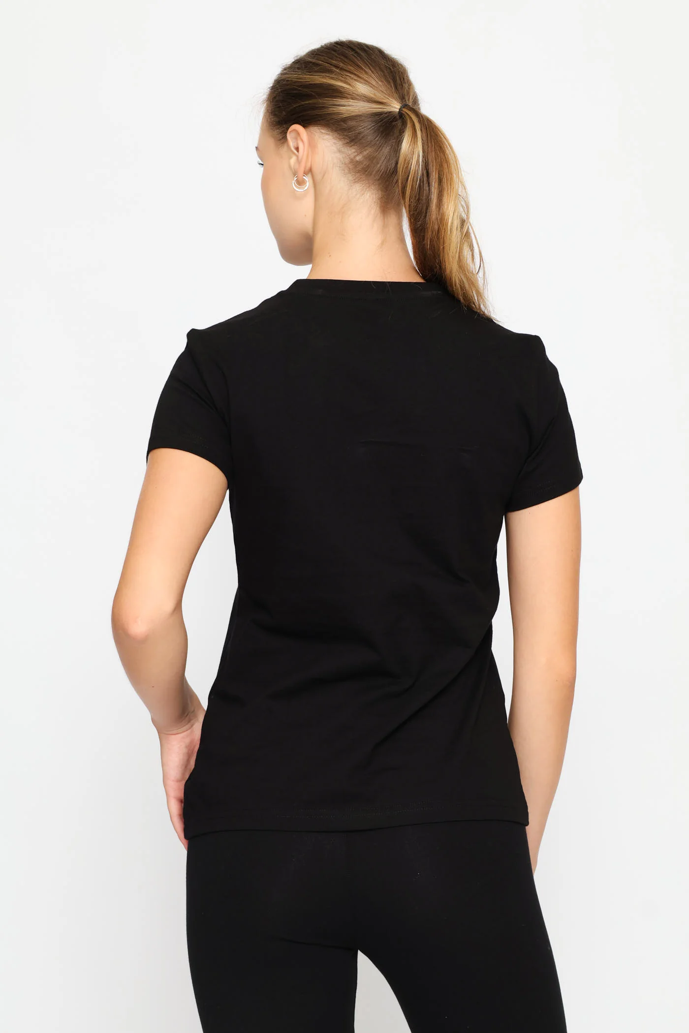 Essential Logo Lab Metallic Tee - Black - Image 5