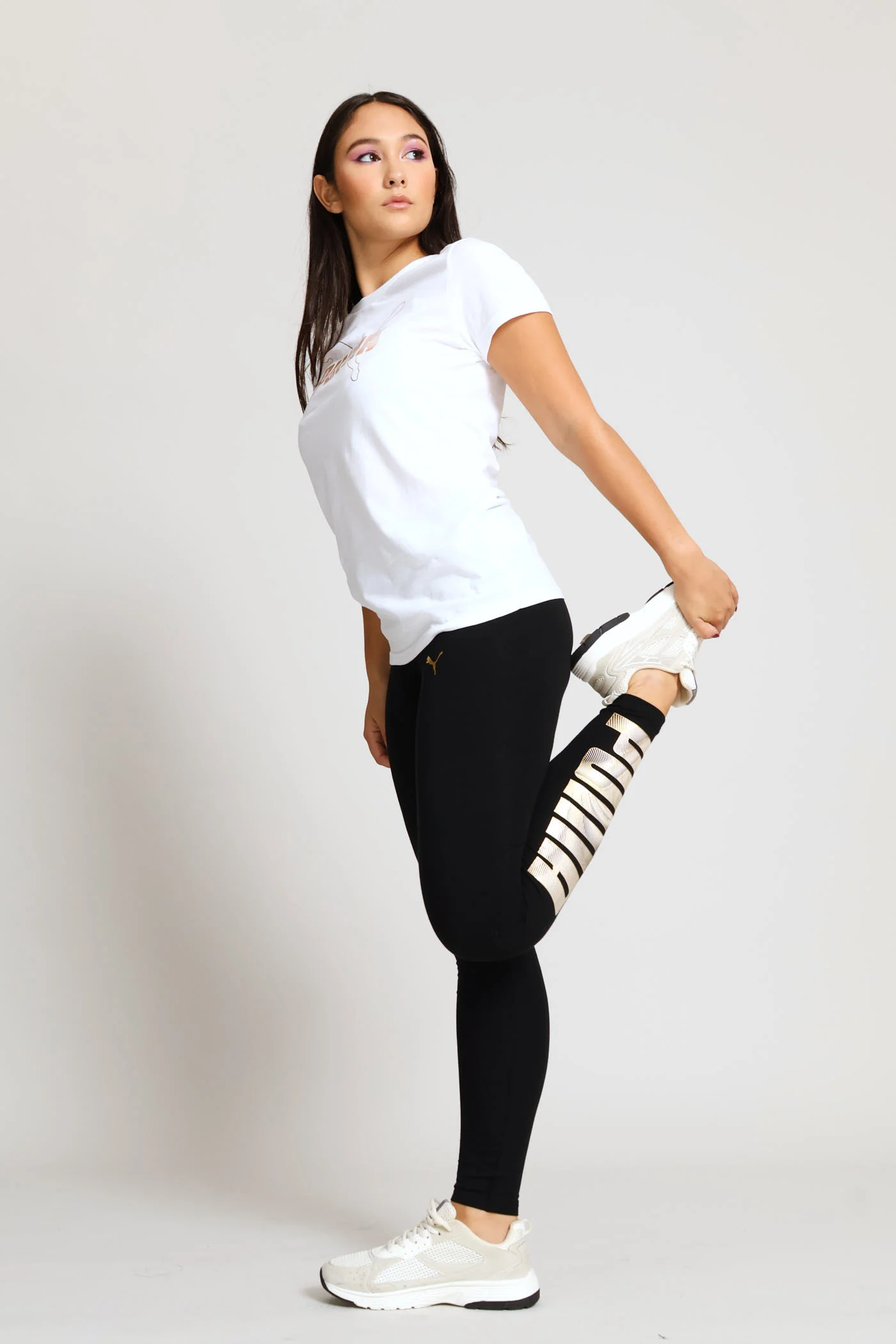 Essential Logo Lab Metallic Tee - White - Image 3