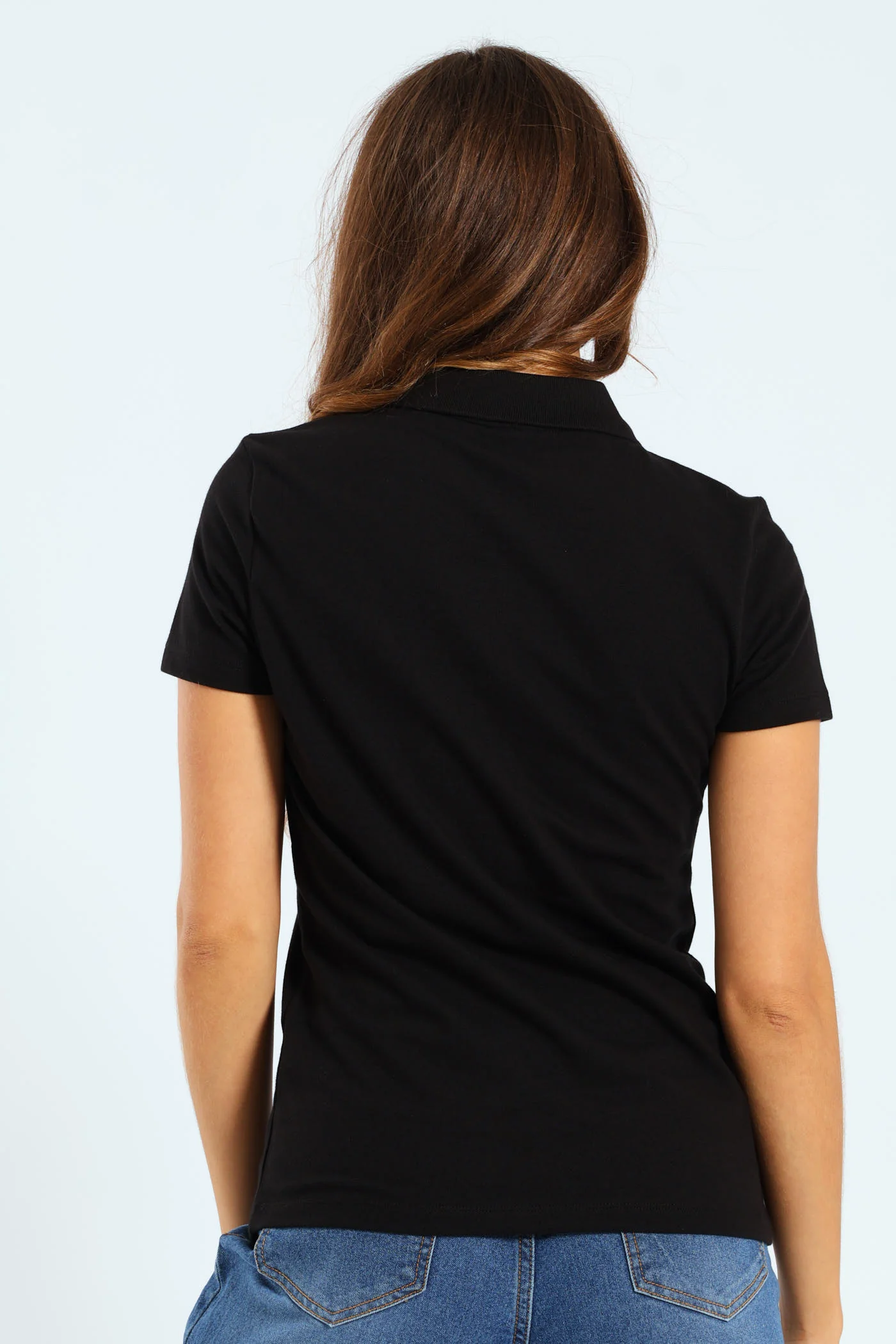 Essential Logo Poloneck Top - Black - Image 3