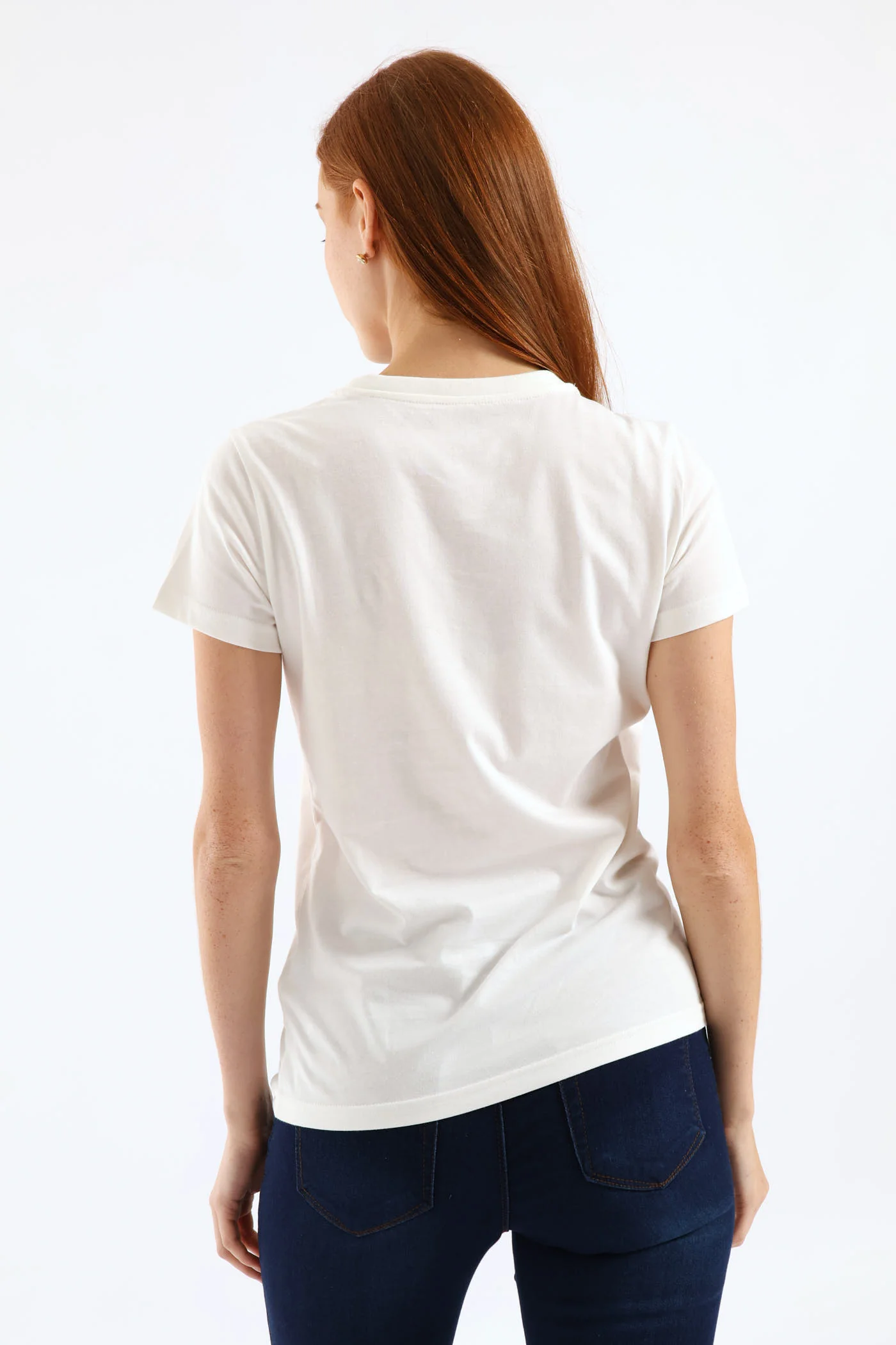 Essential Metallic No. 1 Logo Tee - White - Image 6
