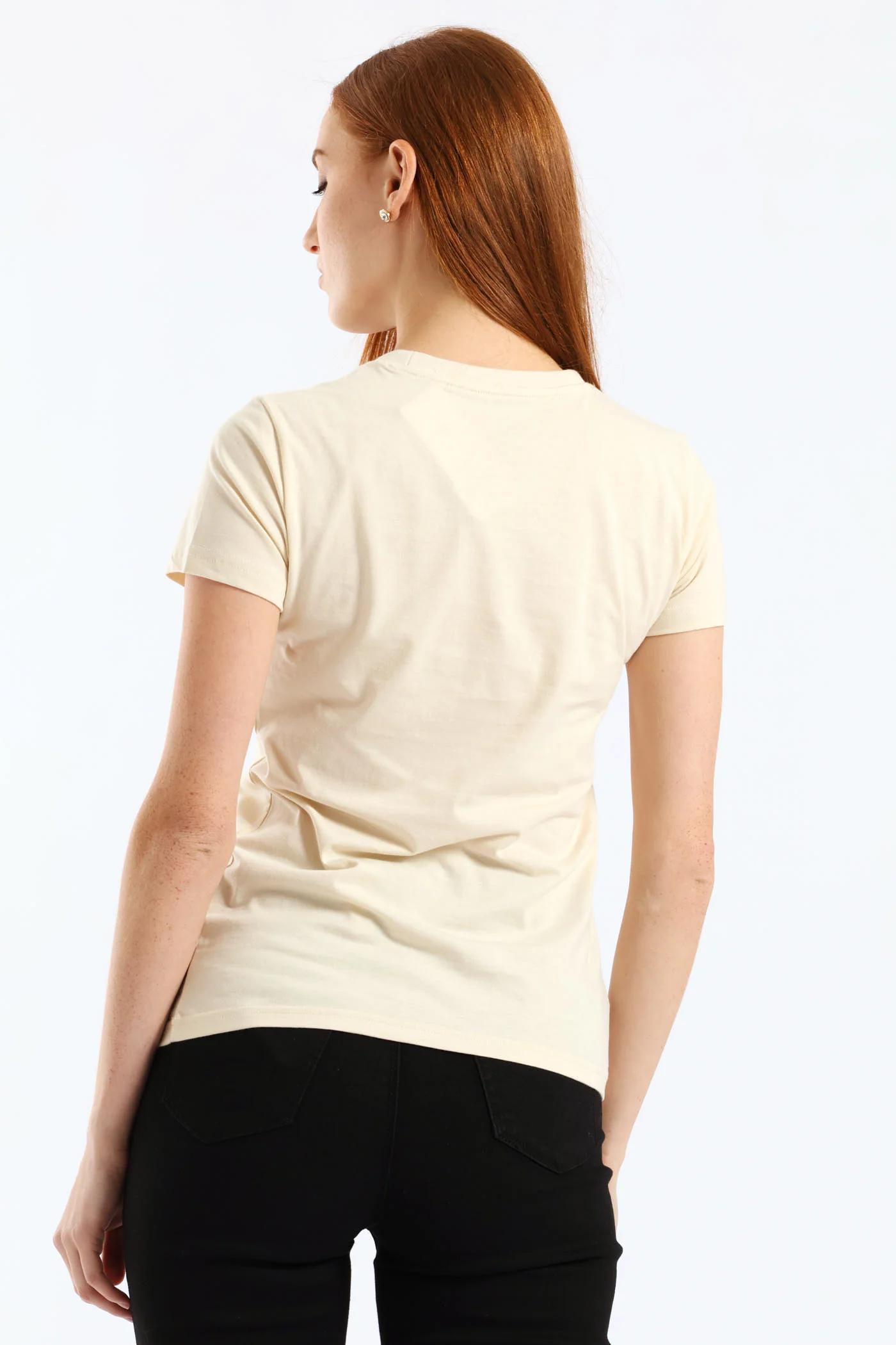 Essential Metallic Tee - Off White - Image 4