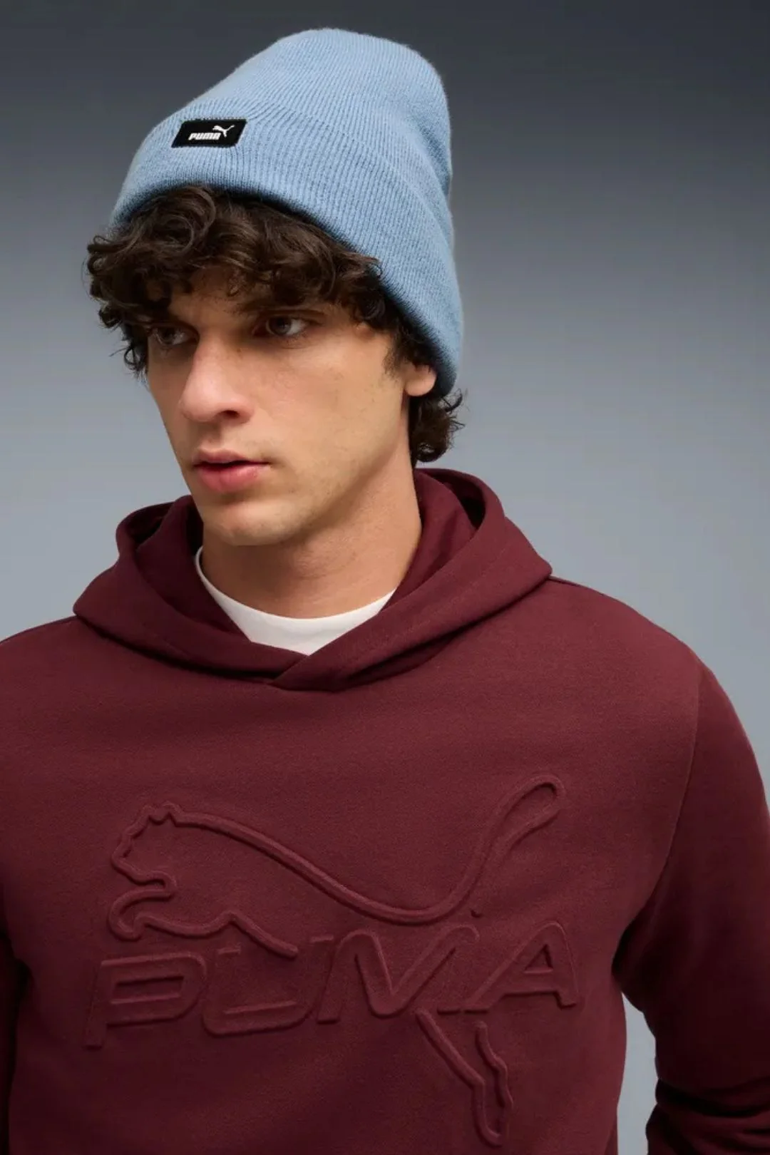 Essential Mid Crown Beanie - Light Blue - Image 2
