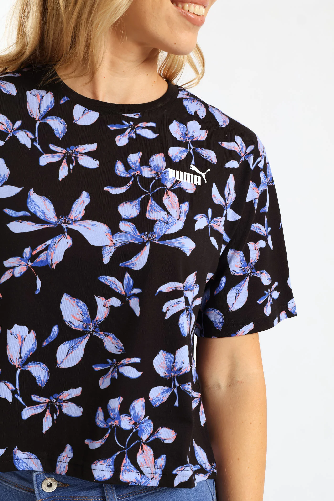 Essential Nature 2.0 Relaxed Print Tee - Black - Image 2