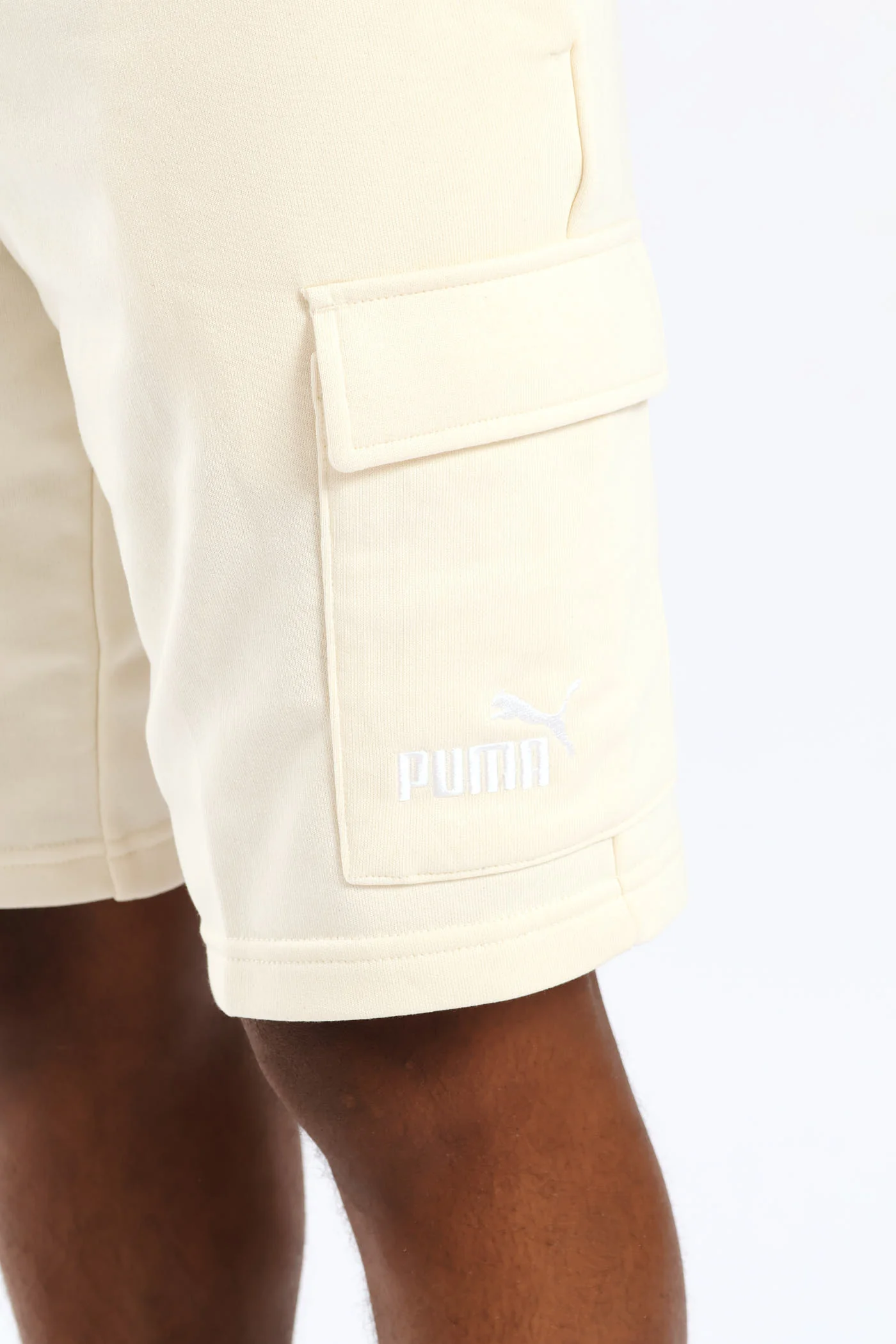 Essential No. 1 Logo 10” Cargo Shorts - Off White - Image 2