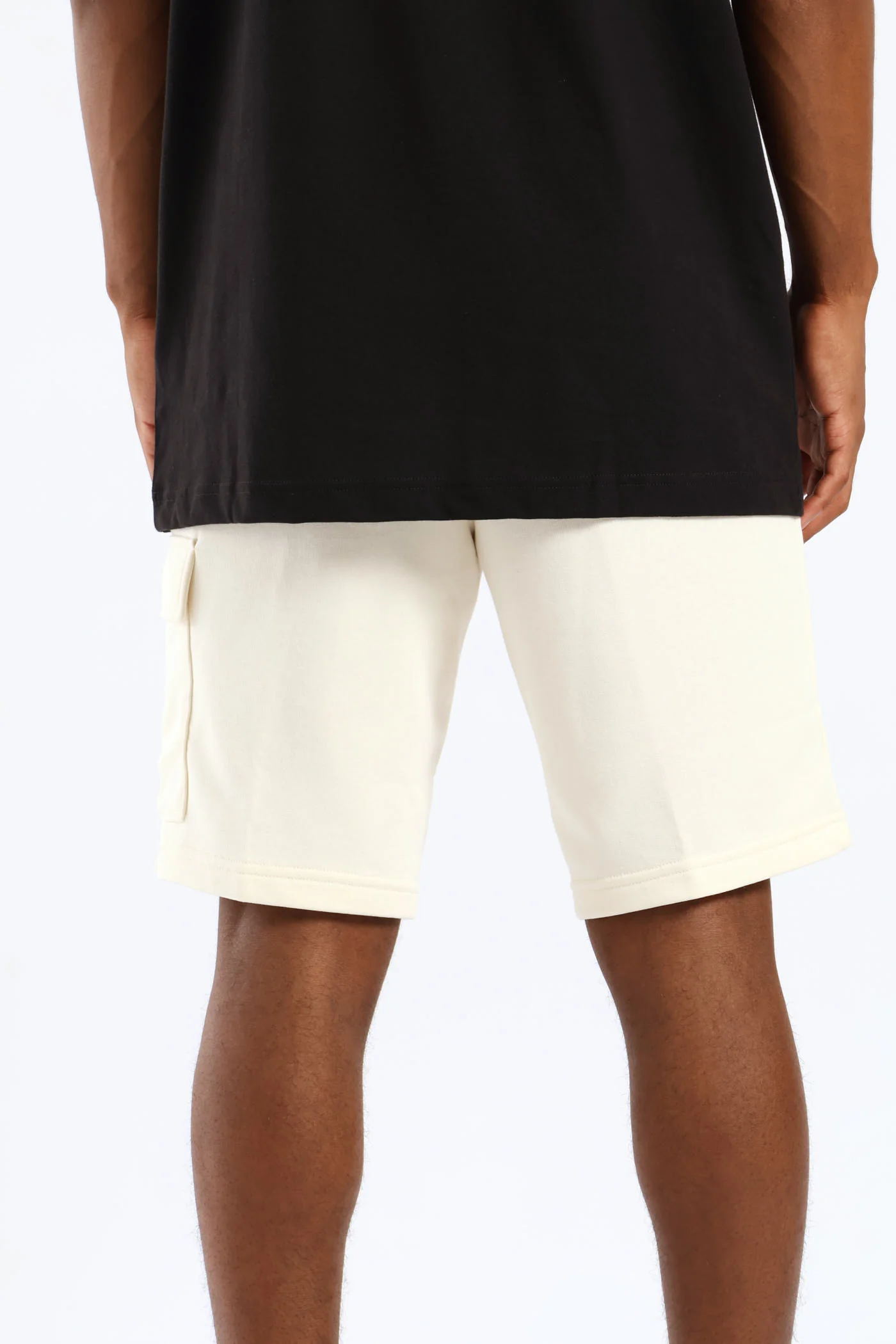 Essential No. 1 Logo 10” Cargo Shorts - Off White - Image 4