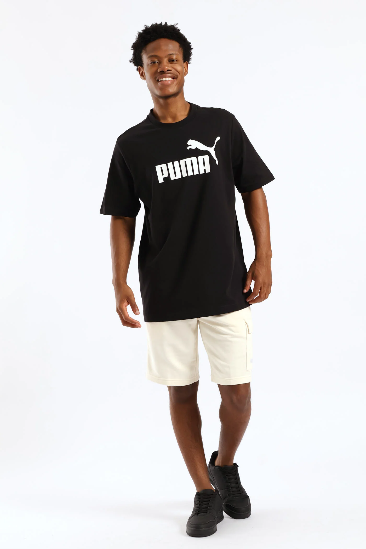 Essential No. 1 Logo 10” Cargo Shorts - Off White - Image 5