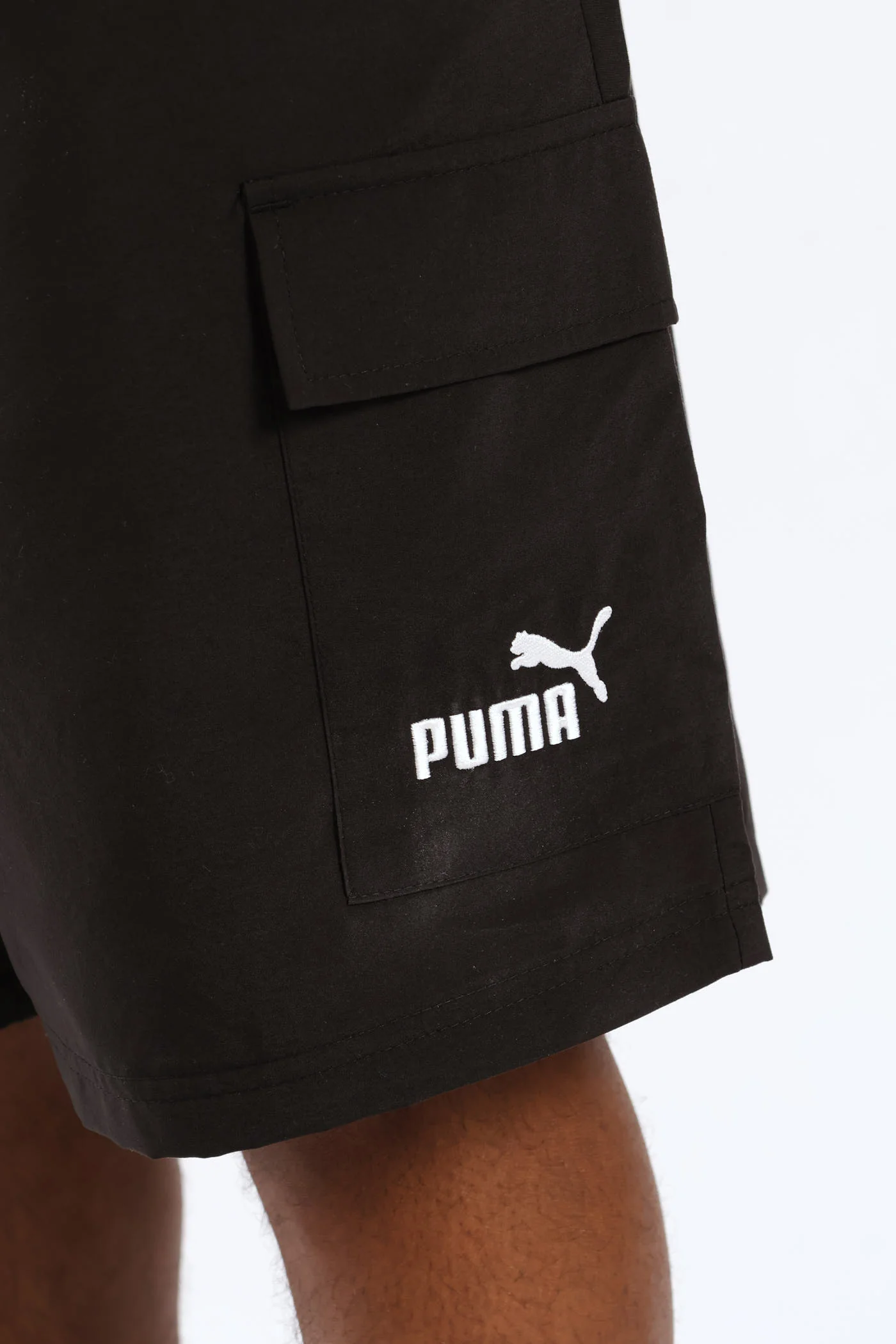 Essential No. 1 Logo 9" Woven Cargo Shorts - Black - Image 2