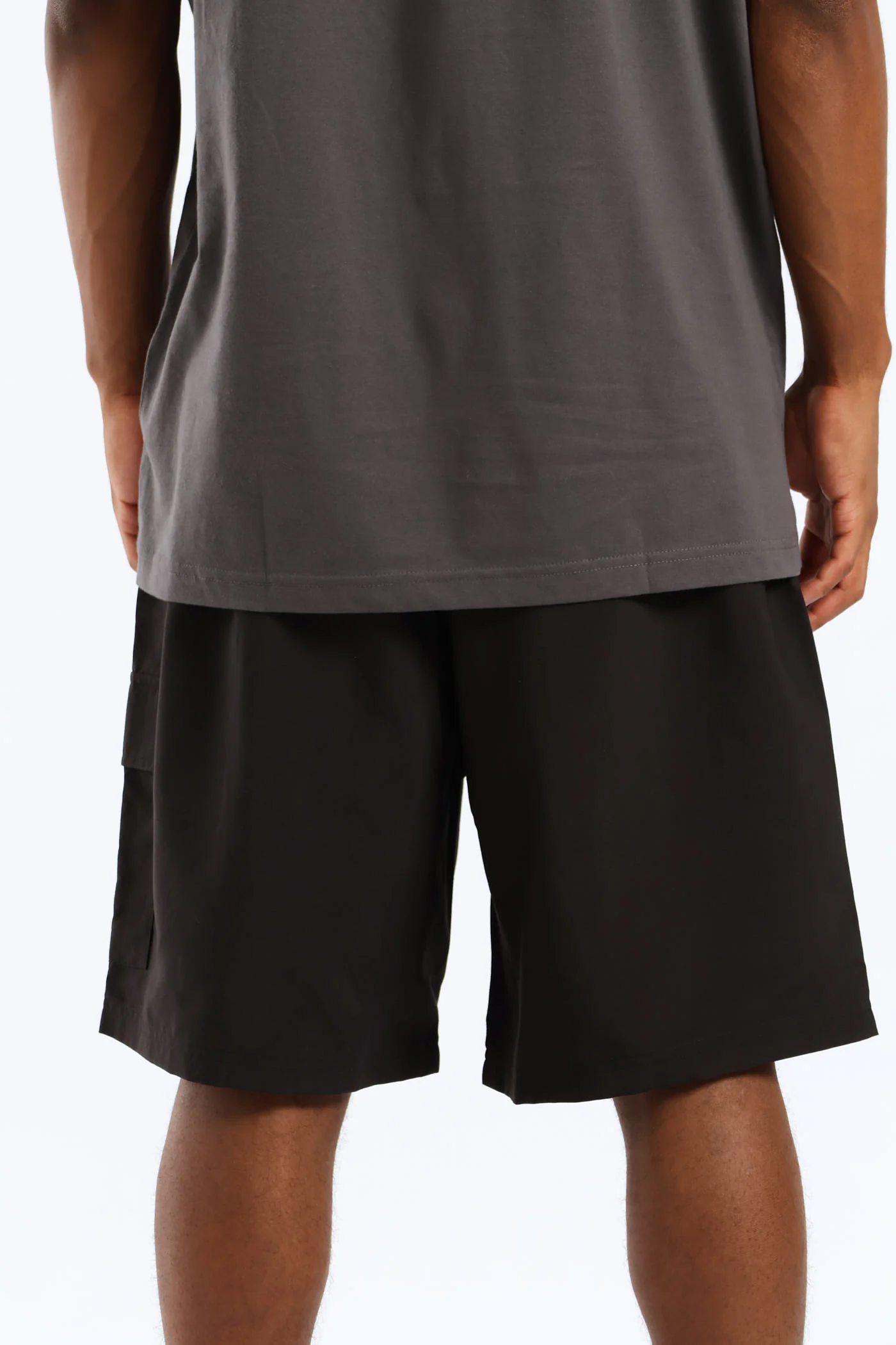 Essential No. 1 Logo 9" Woven Cargo Shorts - Black - Image 3