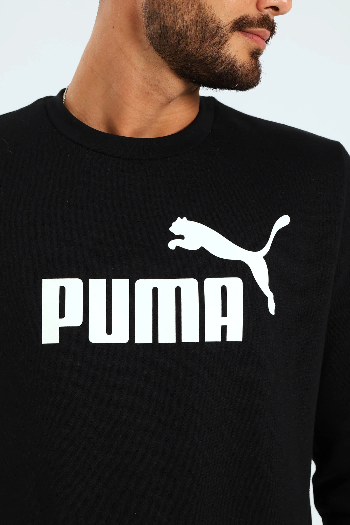 Essential No.1 Logo Crew Top - Black - Image 2