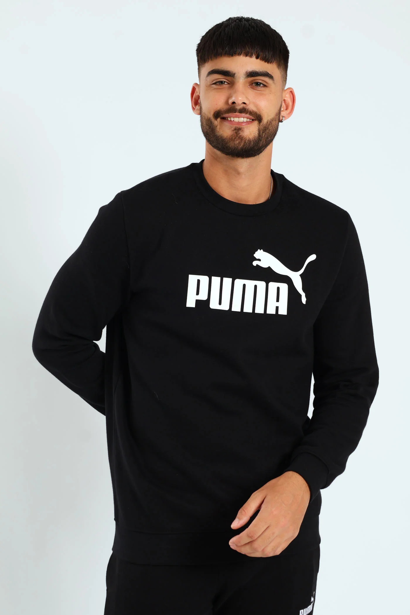 Essential No.1 Logo Crew Top - Black - Image 4