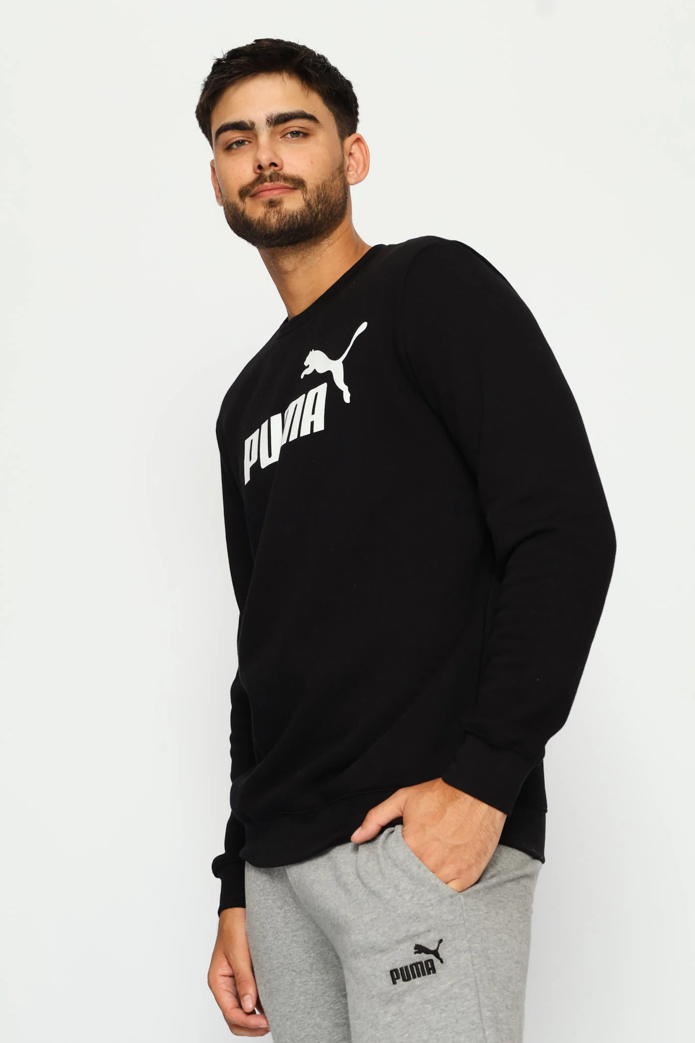 Essential No.1 Logo Crew Top - Black - Image 3