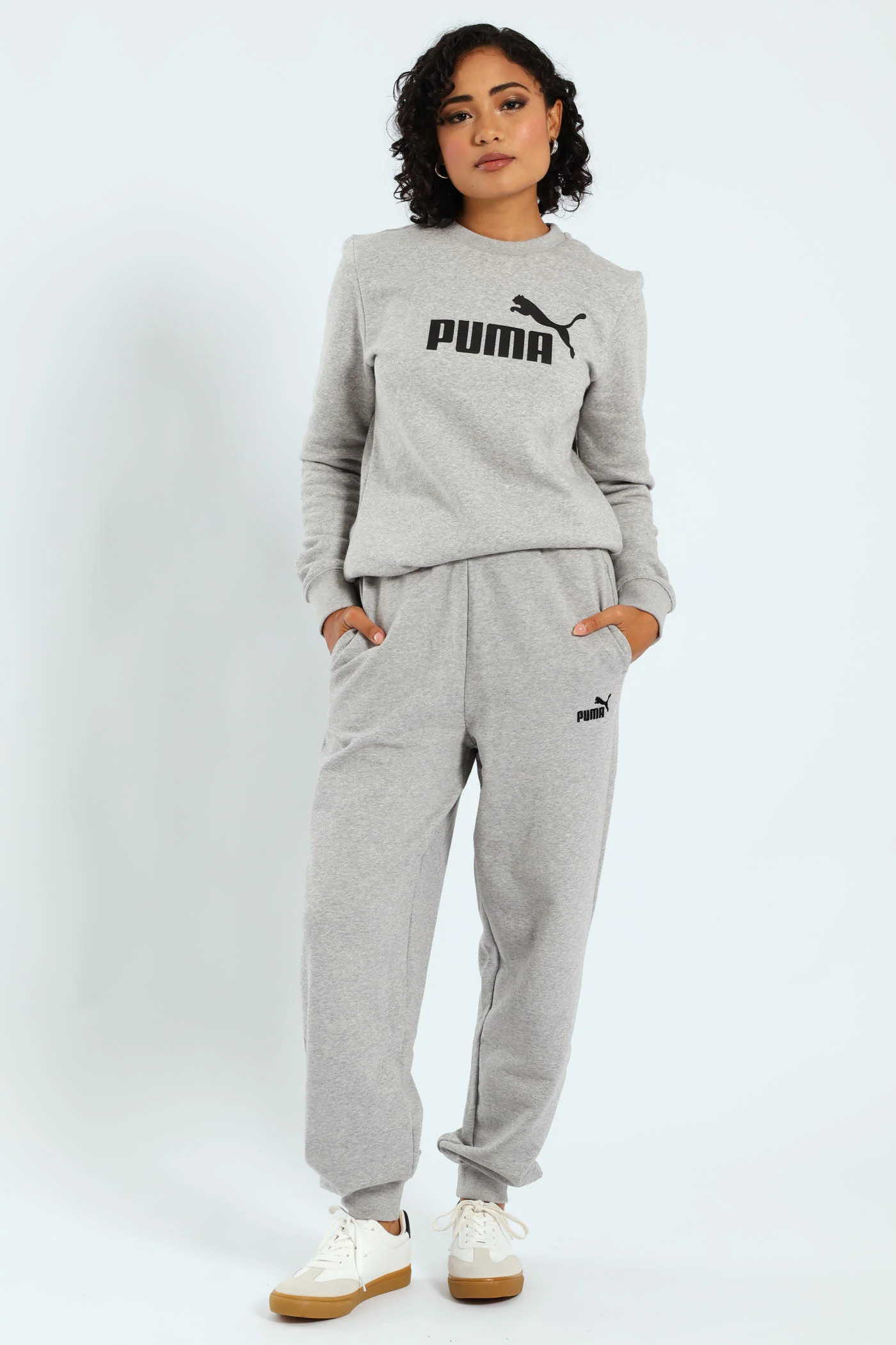 Essential No.1 Logo Crew Top - Light Grey - Image 5