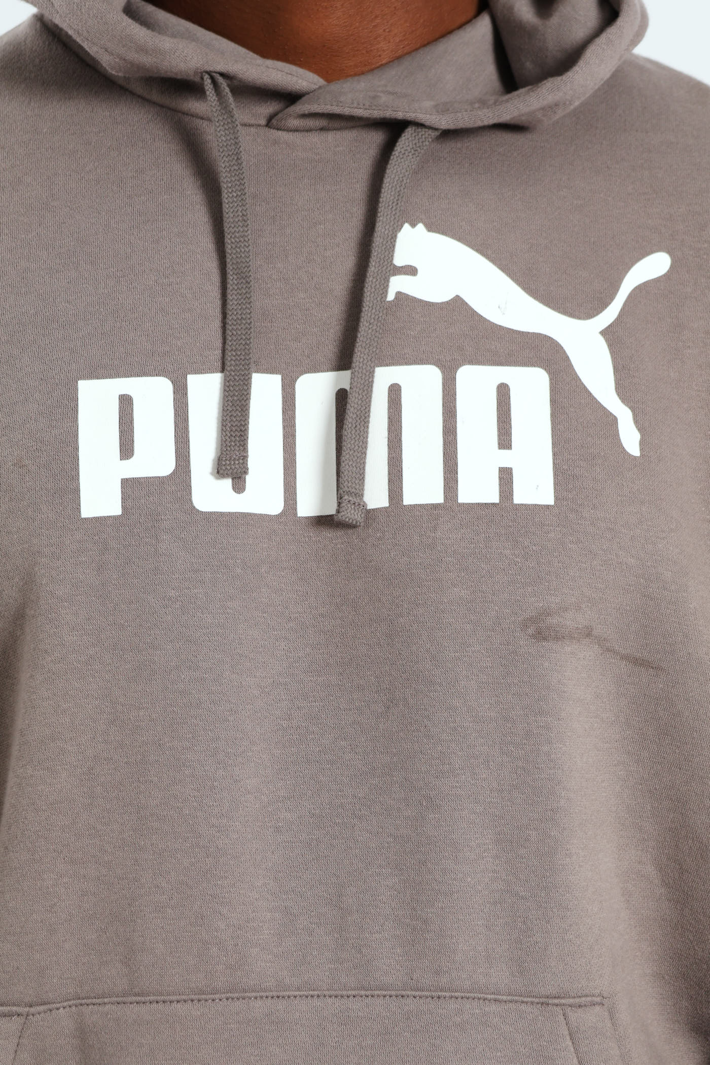 Essential No. 1 Logo Fleece Hoodie - Silver Grey - Image 2