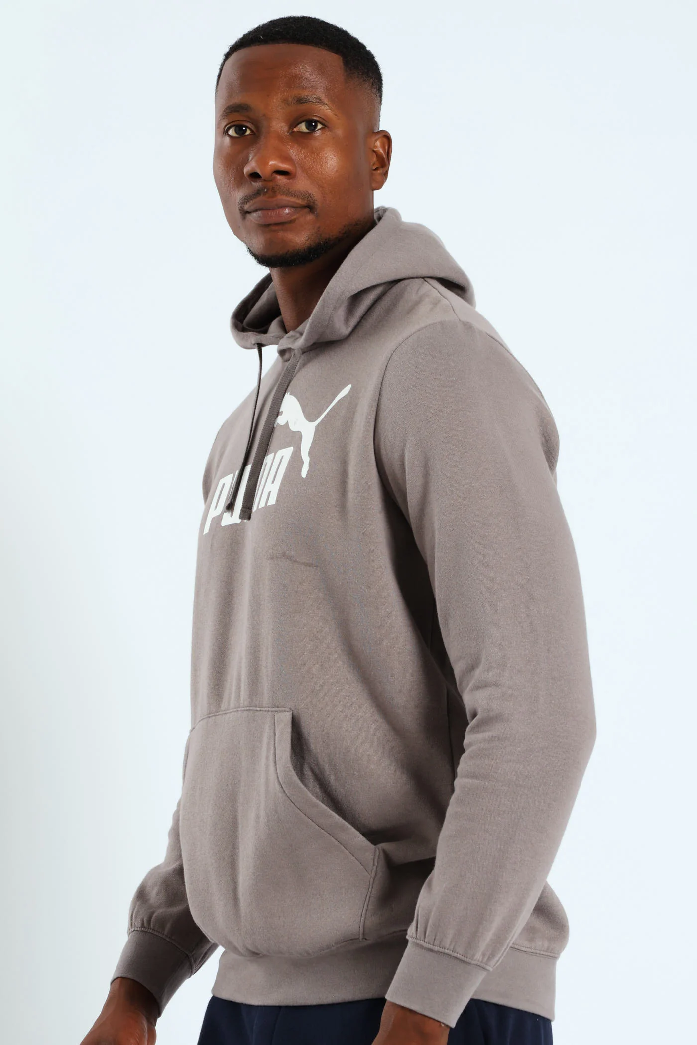 Essential No. 1 Logo Fleece Hoodie - Silver Grey - Image 3