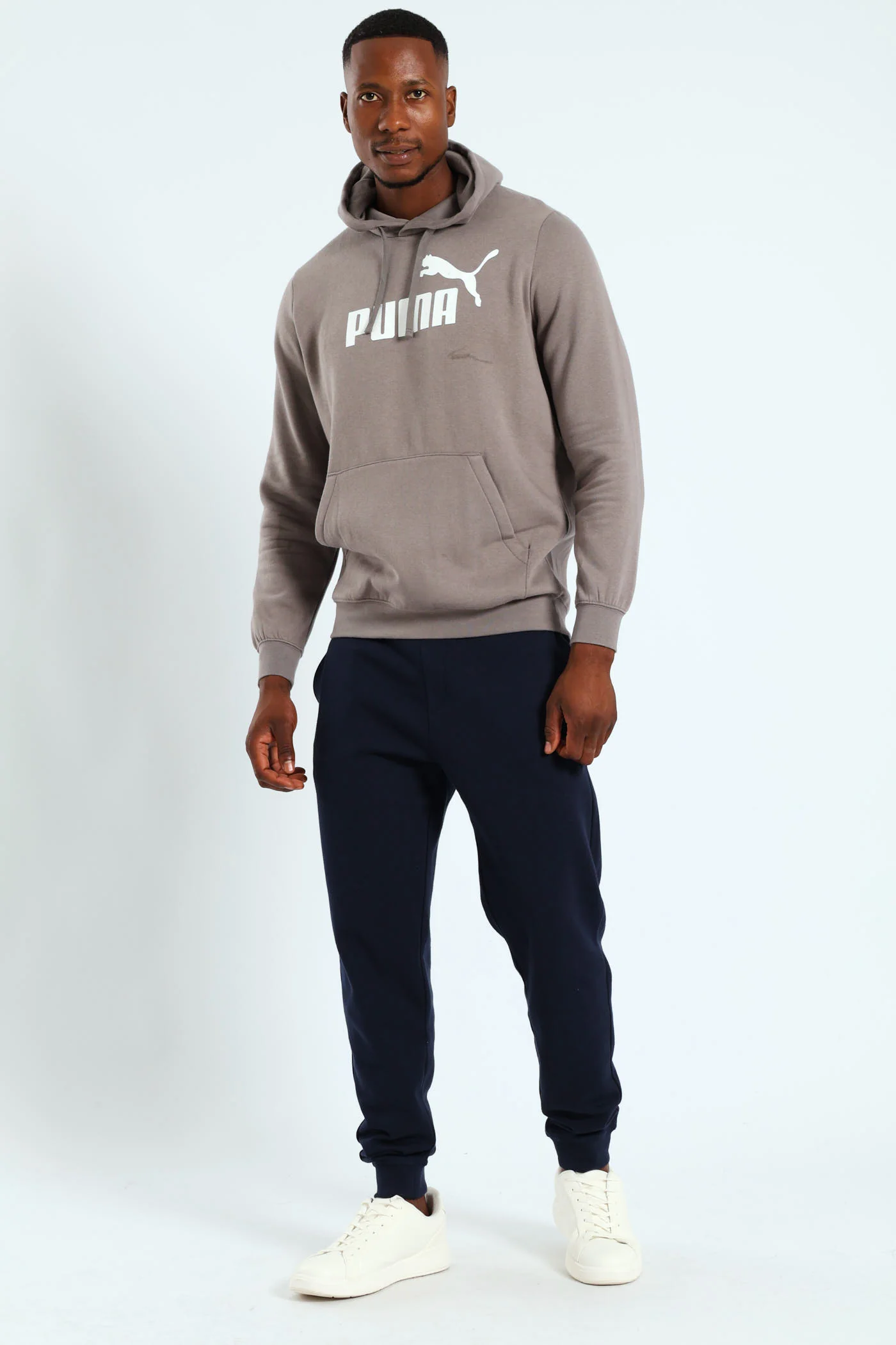 Essential No. 1 Logo Fleece Hoodie - Silver Grey - Image 5
