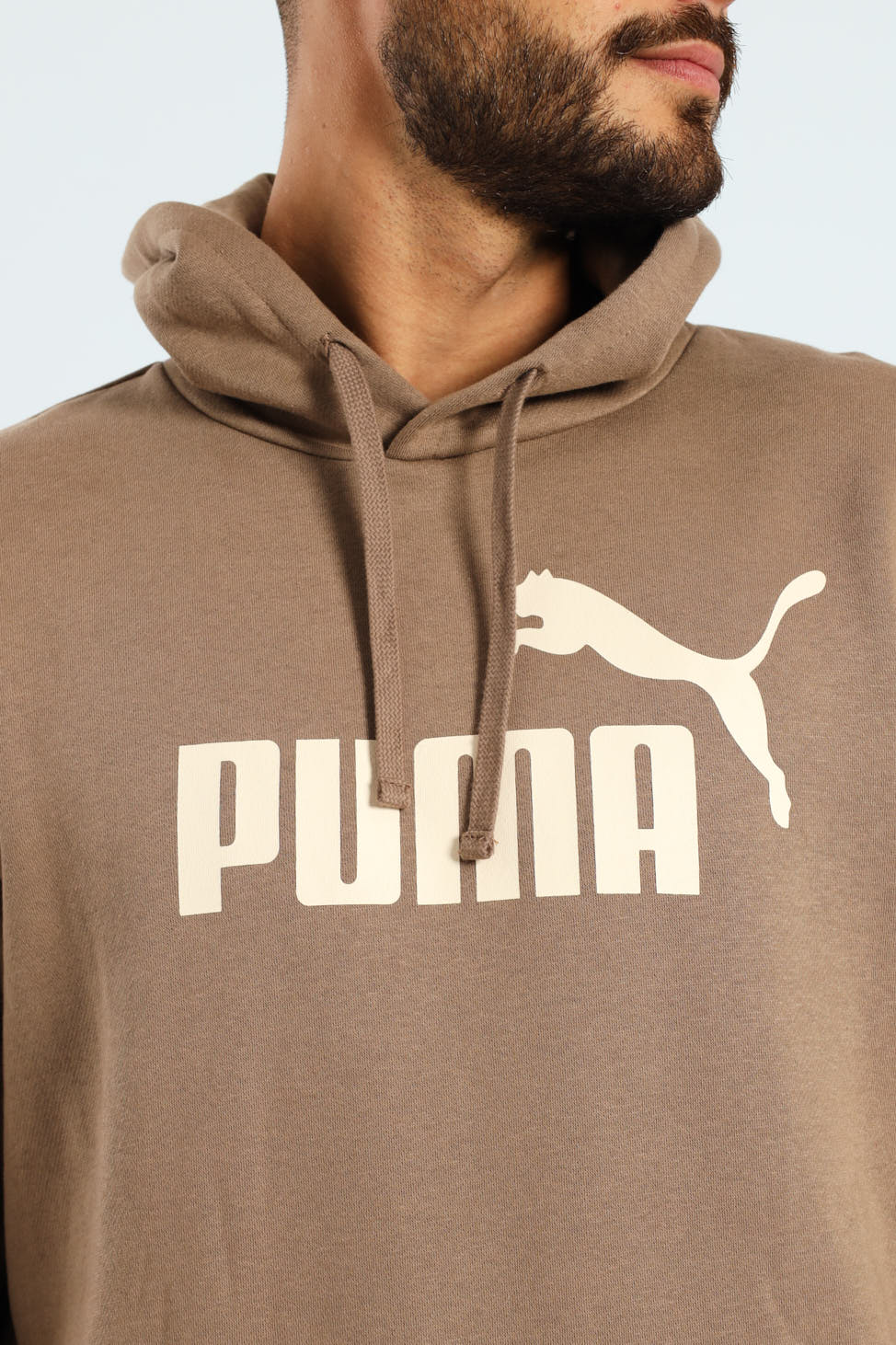 Essential No.1 Logo Fleece Hoodie - Taupe - Image 2