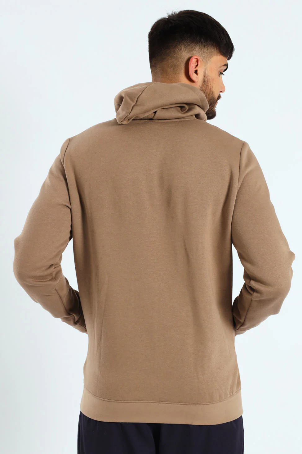 Essential No.1 Logo Fleece Hoodie - Taupe - Image 3