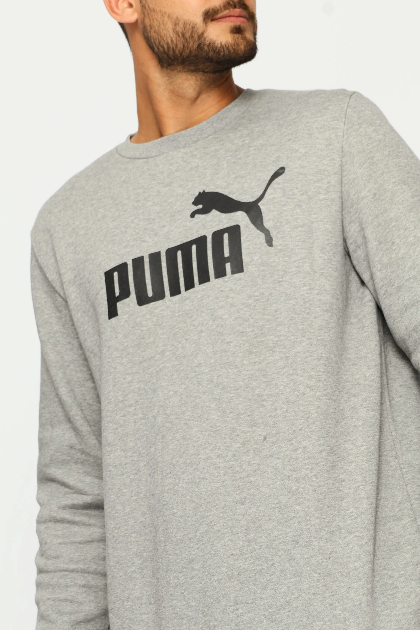 Essential No.1 Logo Fleece Top - Grey - Image 2