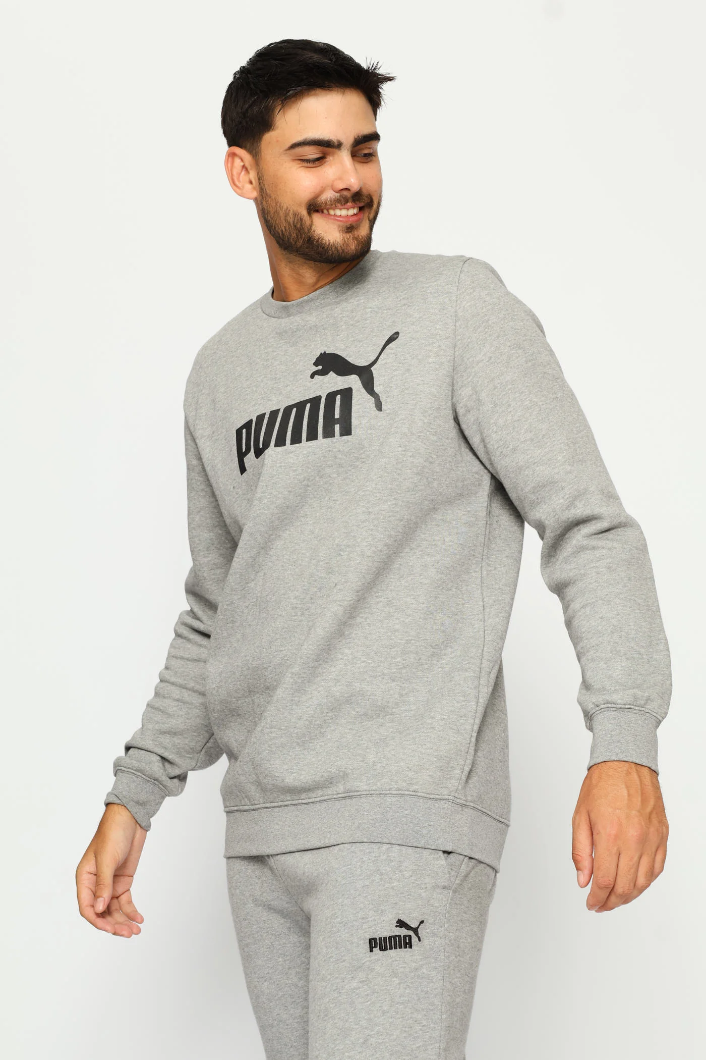 Essential No.1 Logo Fleece Top - Grey - Image 3