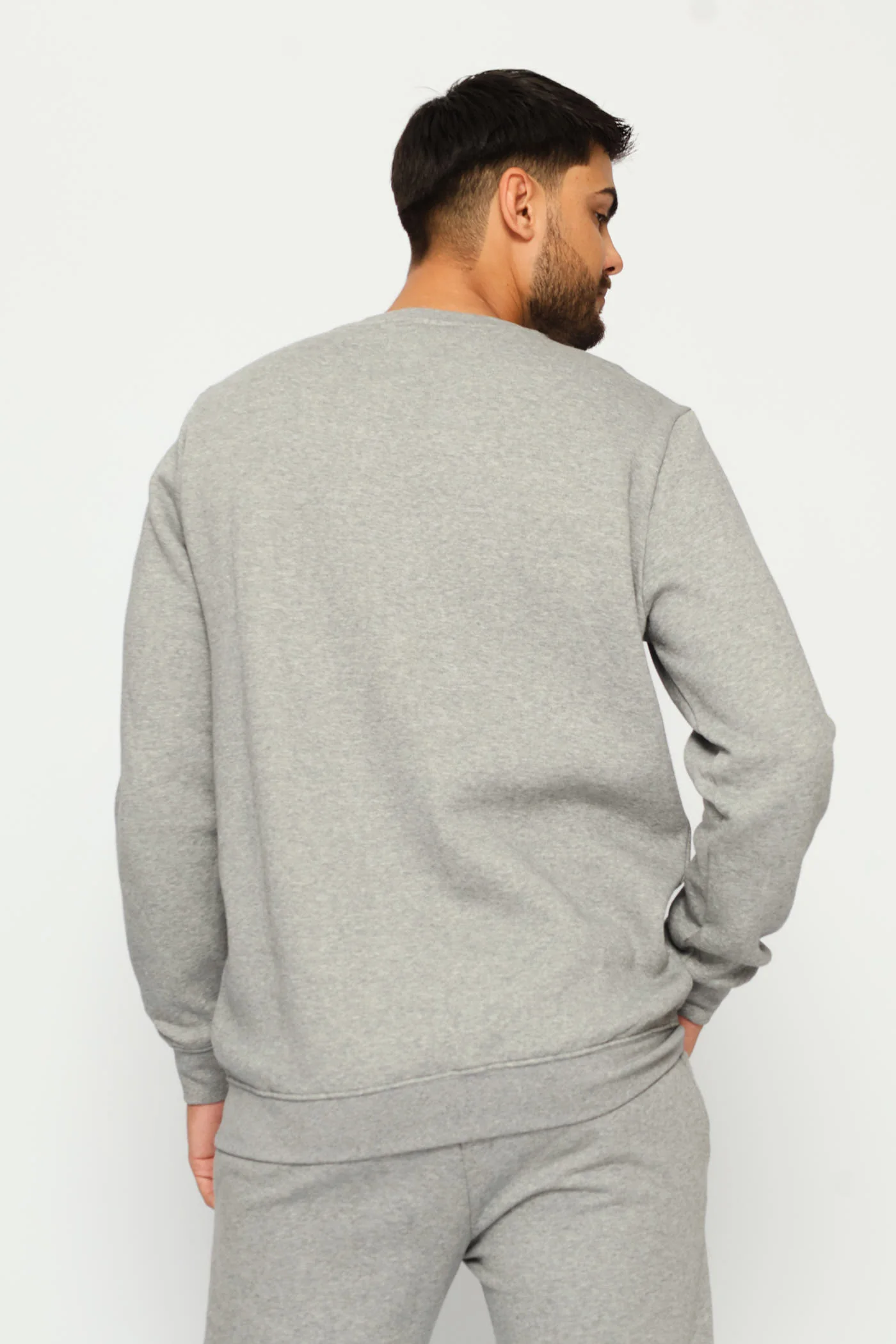 Essential No.1 Logo Fleece Top - Grey - Image 4