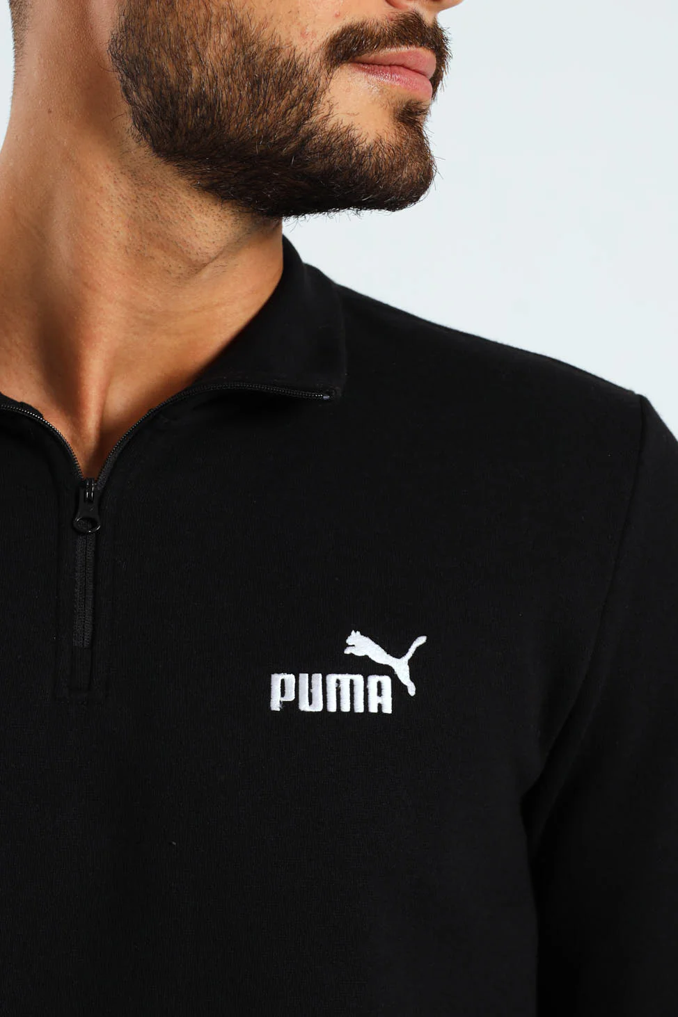 Essential No.1 Logo Half-Zip Fleece Top - Black - Image 2
