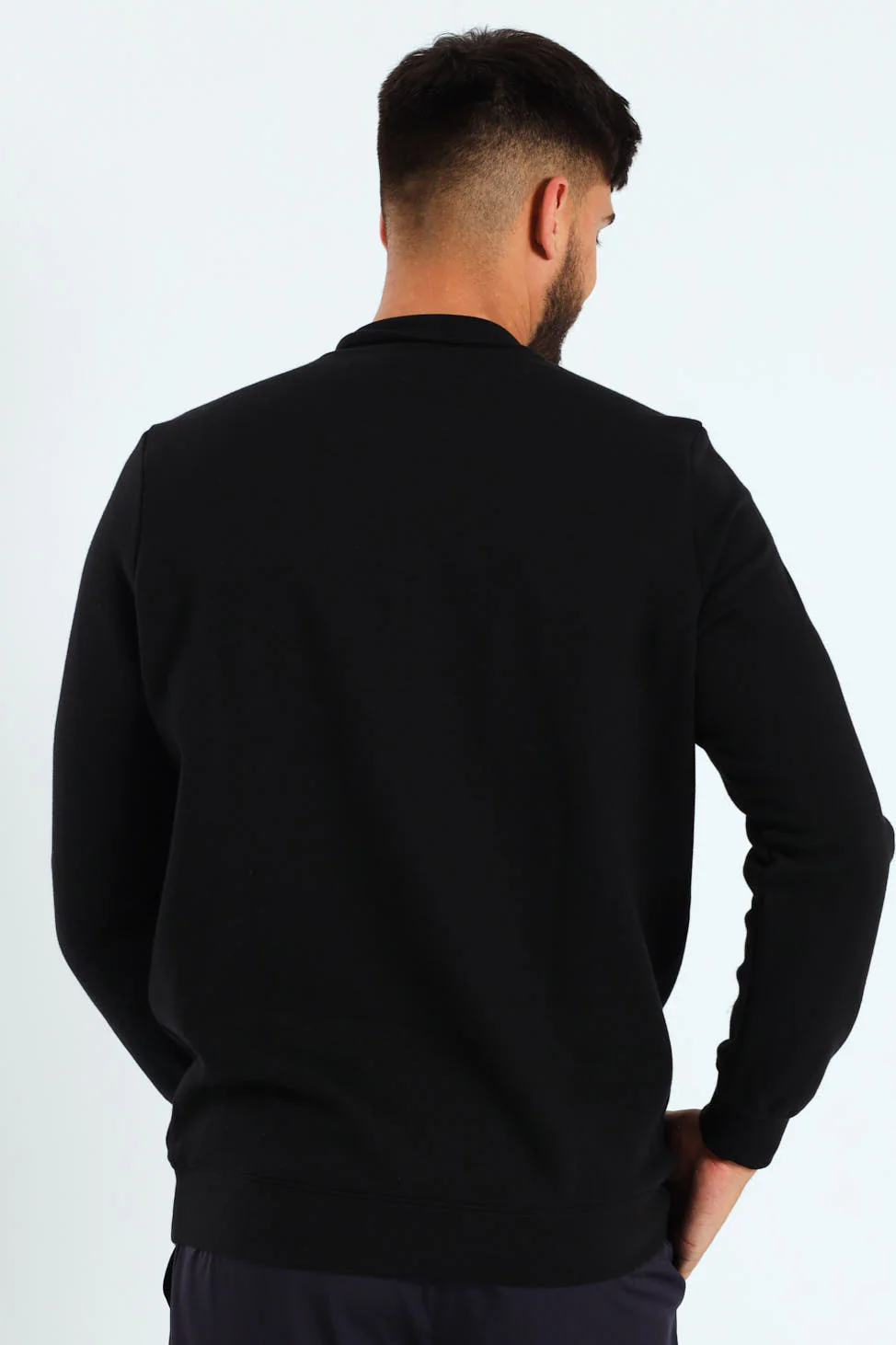 Essential No.1 Logo Half-Zip Fleece Top - Black - Image 4