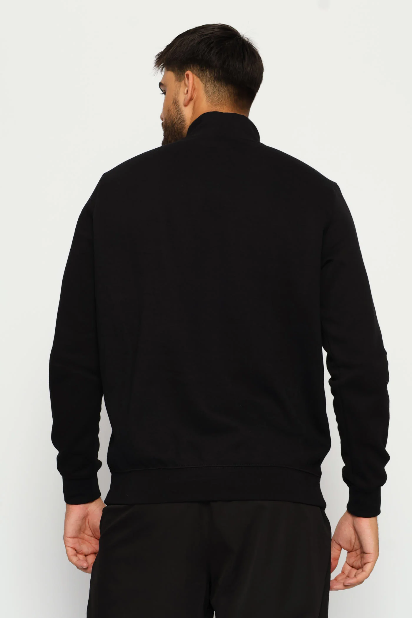Essential No.1 Logo Half Zip Fleece Top - Black - Image 5